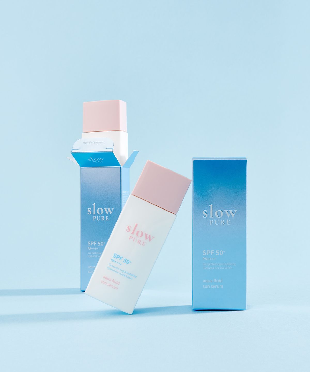 슬로우퓨어(SLOWPURE) 플루이드 수분 선 세럼 50ml