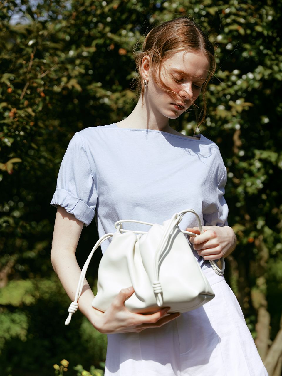 MUSINSA | LENINA FLORIA shoulder cross bag_WHITE