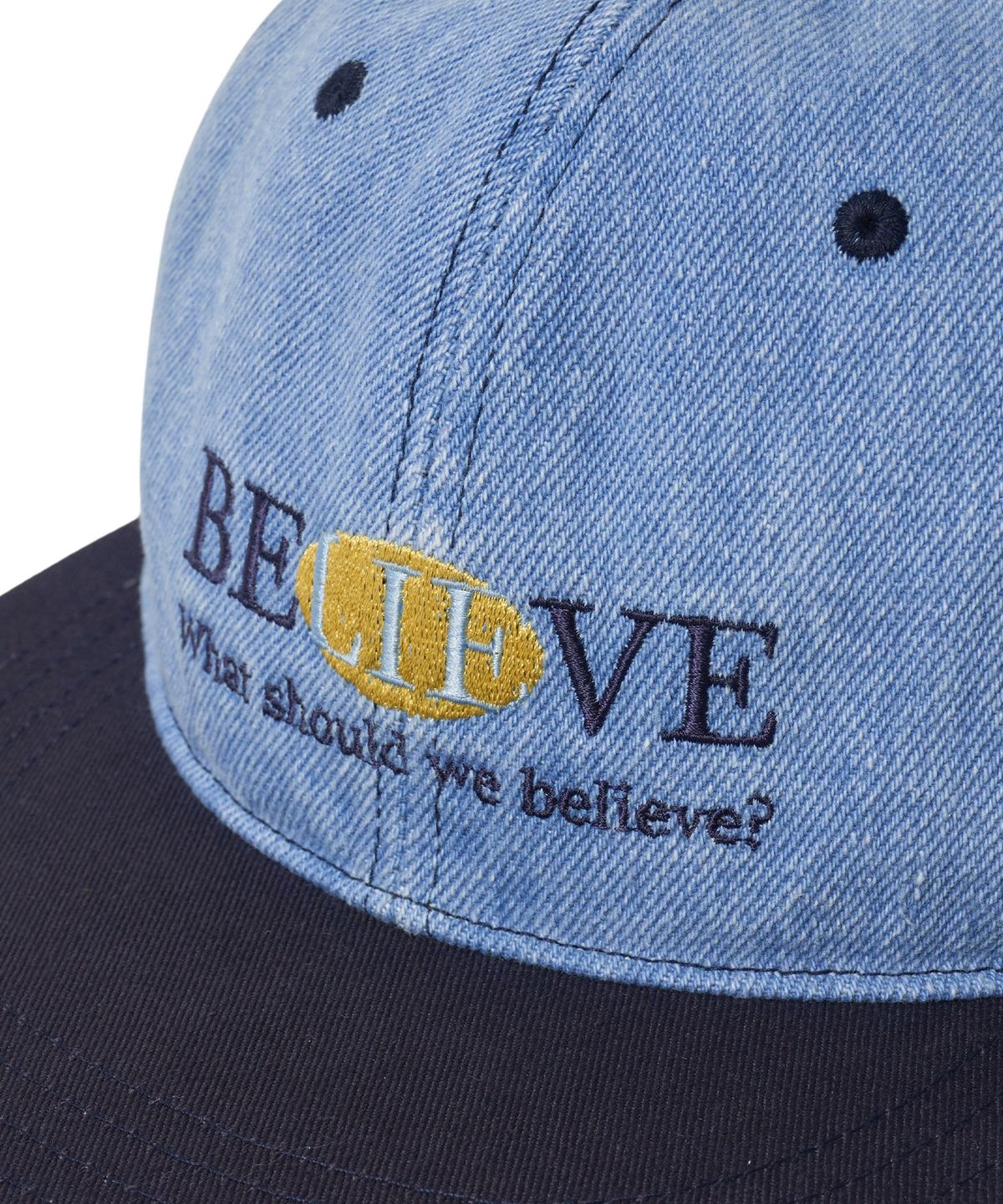 브라운브레스(BROWNBREATH) BELIEVE DENIM CAP - BLUE