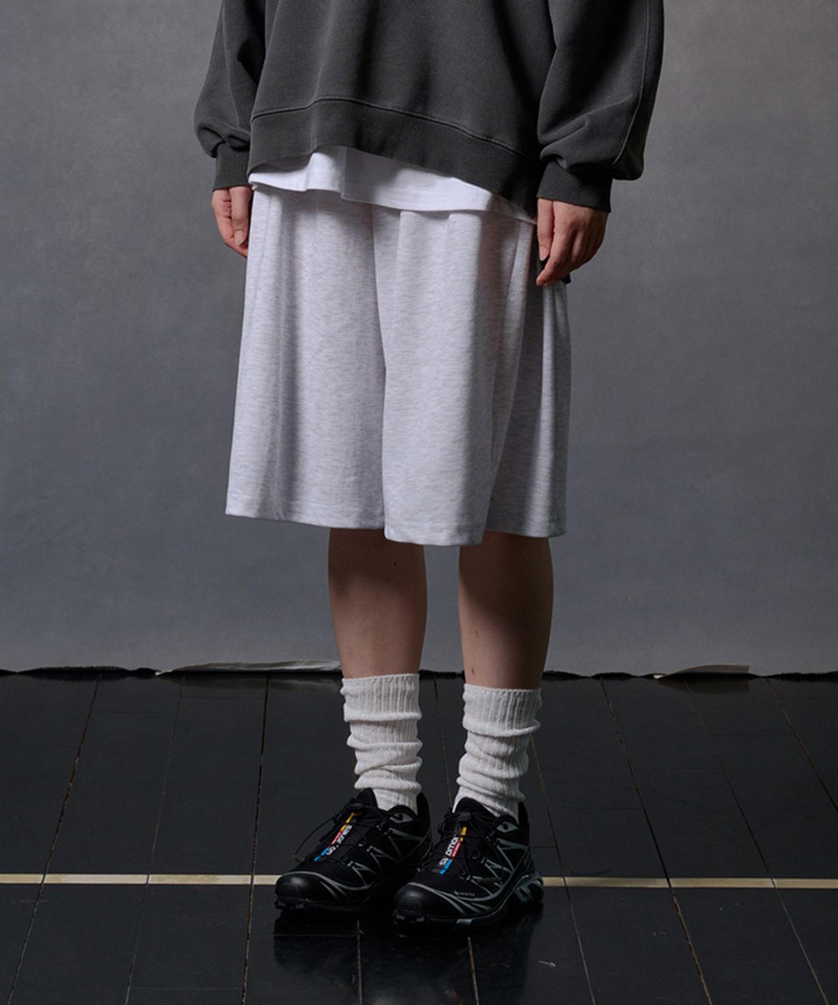 페이더먼트(FADERMENT) 사이드턱 버뮤다 스웨트쇼츠_4Color 2Size