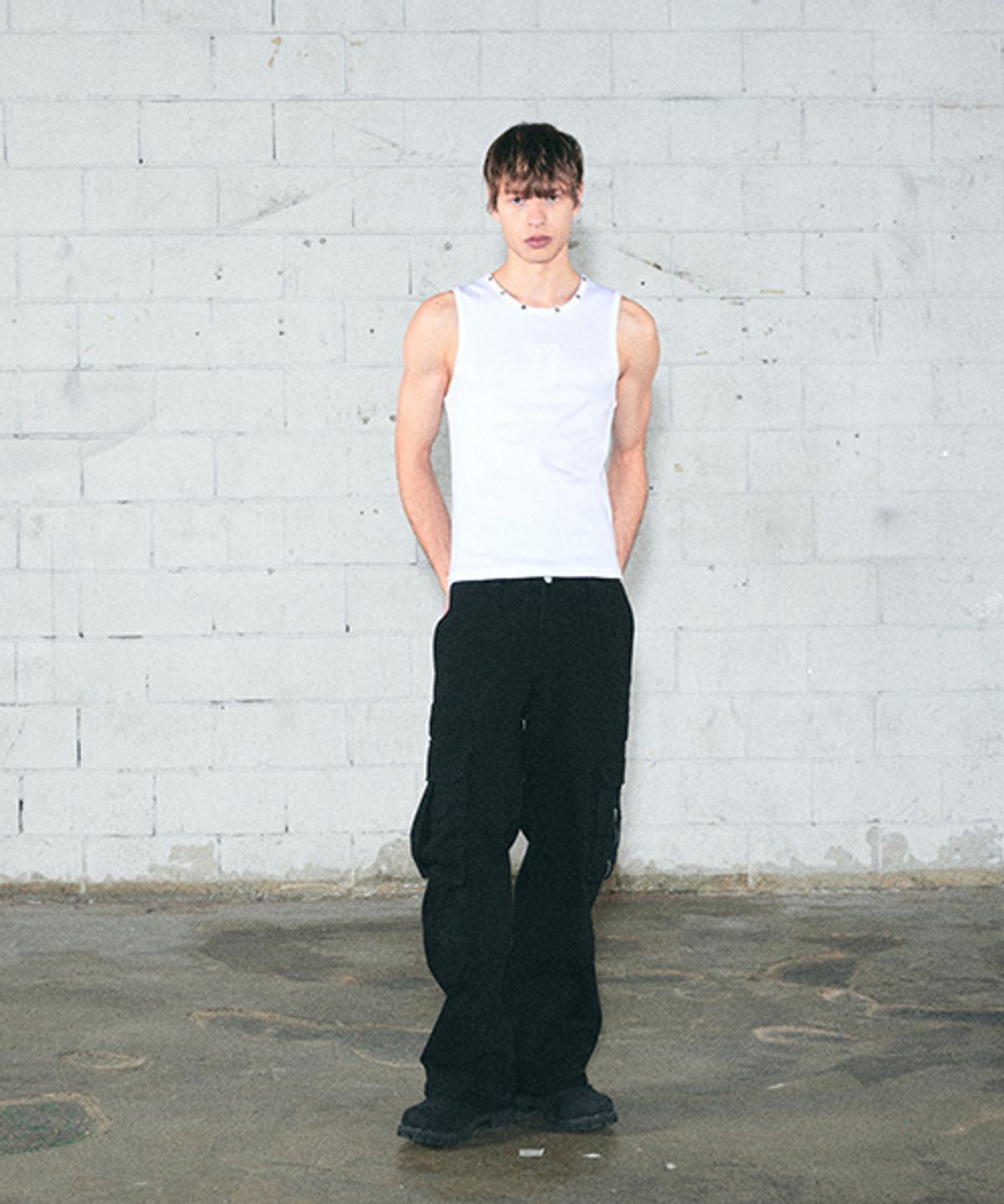 레킴(LEKIM) LWE 스터드 나시 화이트 (UNISEX)