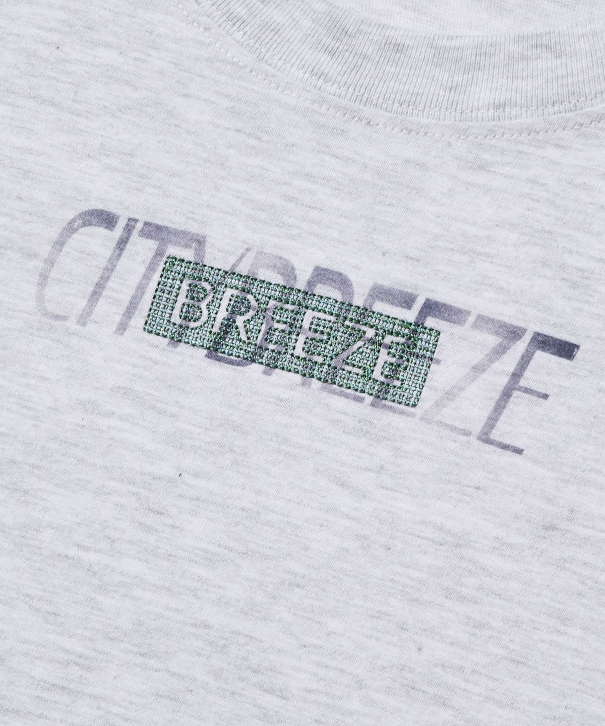 시티브리즈(CITYBREEZE) 시티 페이드 반팔 티셔츠_MELANGE WHITE