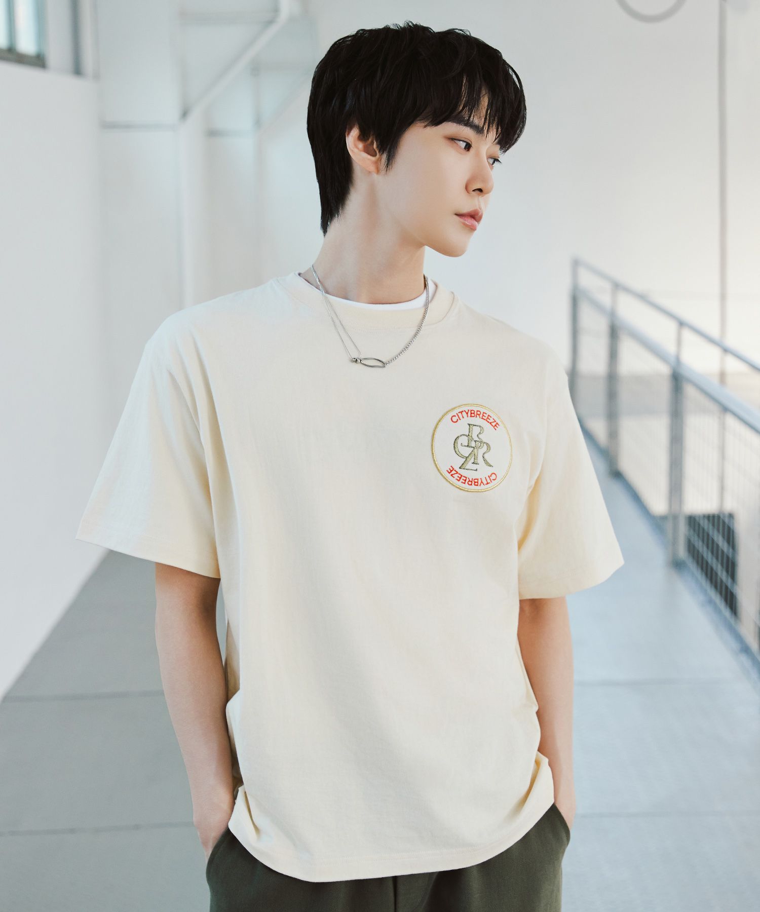 Tシャツ・カットソー citybreeze City wave short sleeve t-shirt_IVORY T-SHIRT - CITYBREEZE