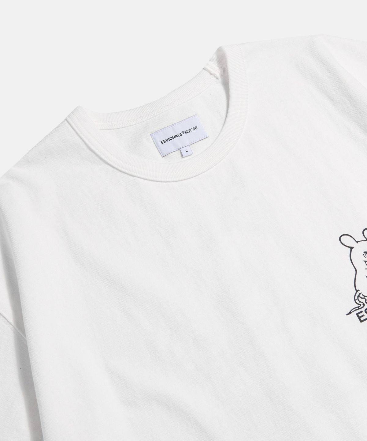 에스피오나지(ESPIONAGE) Smoking Rat(Peeing) Heavyweight Tee Off White