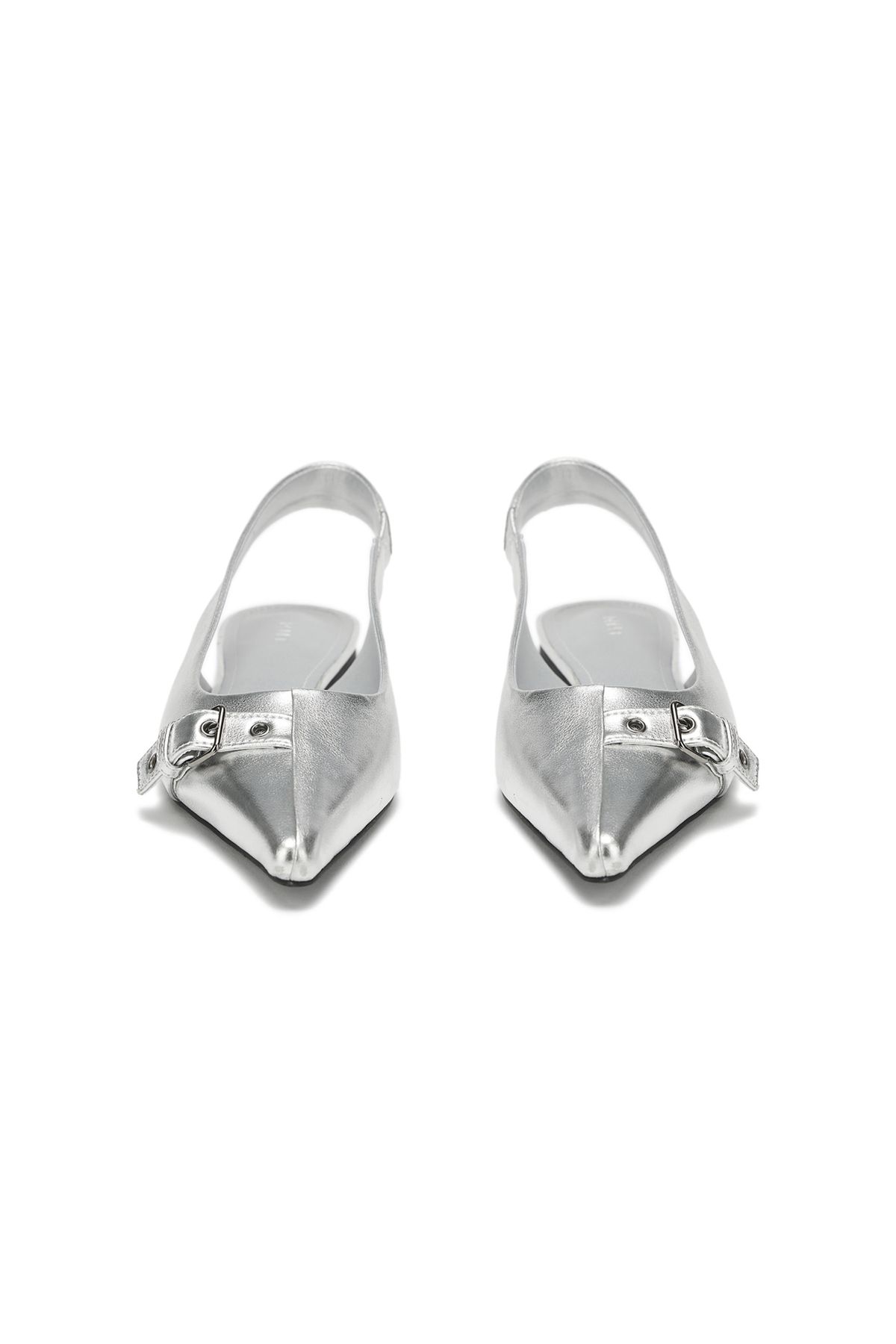 다이닛(DEINET) DEINET BUCKLE MULE IN SILVER