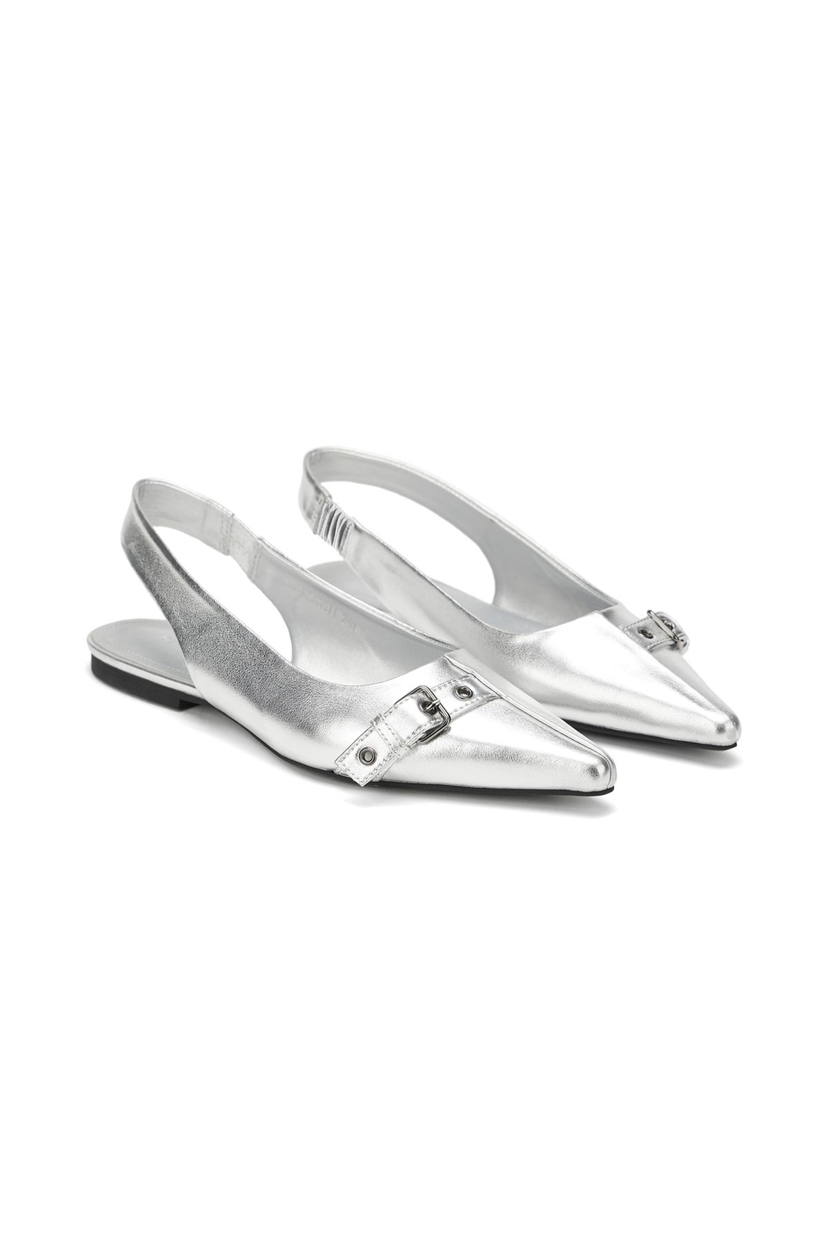 다이닛(DEINET) DEINET BUCKLE MULE IN SILVER