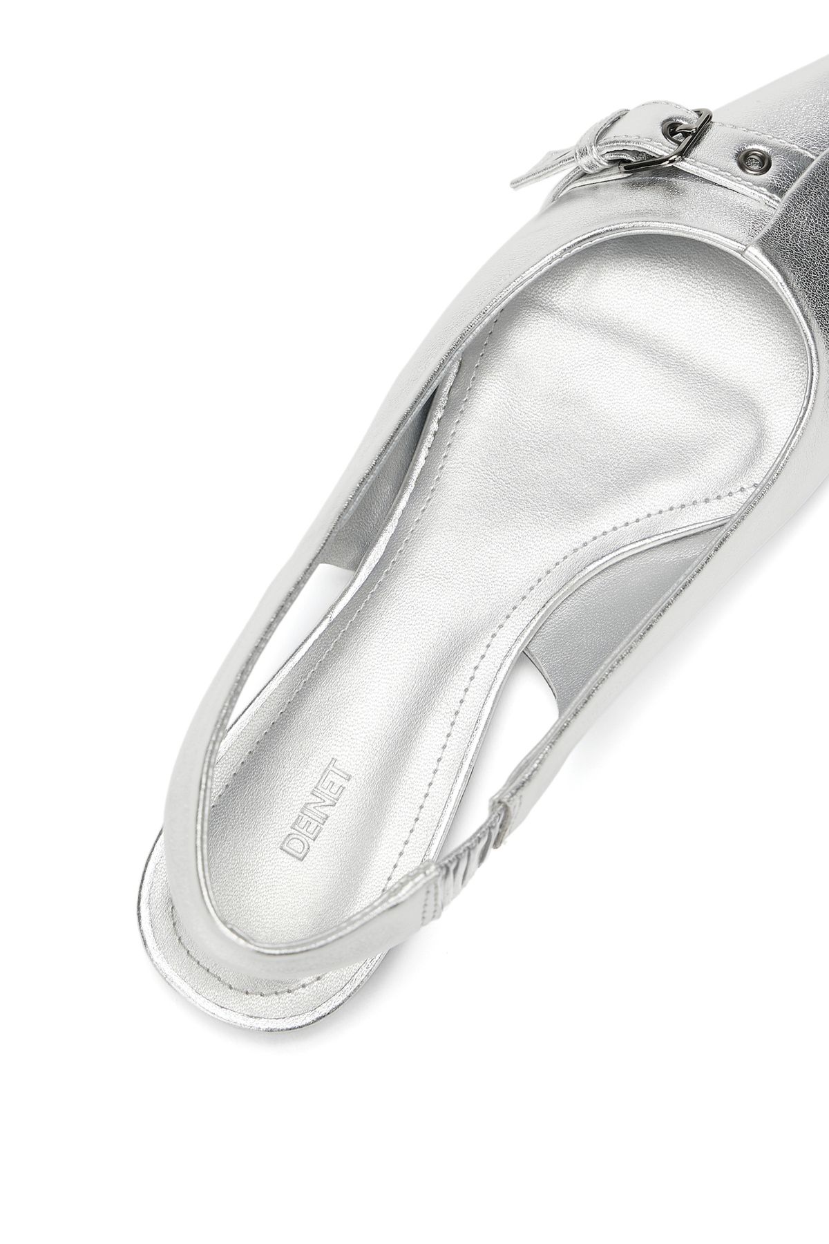 다이닛(DEINET) DEINET BUCKLE MULE IN SILVER