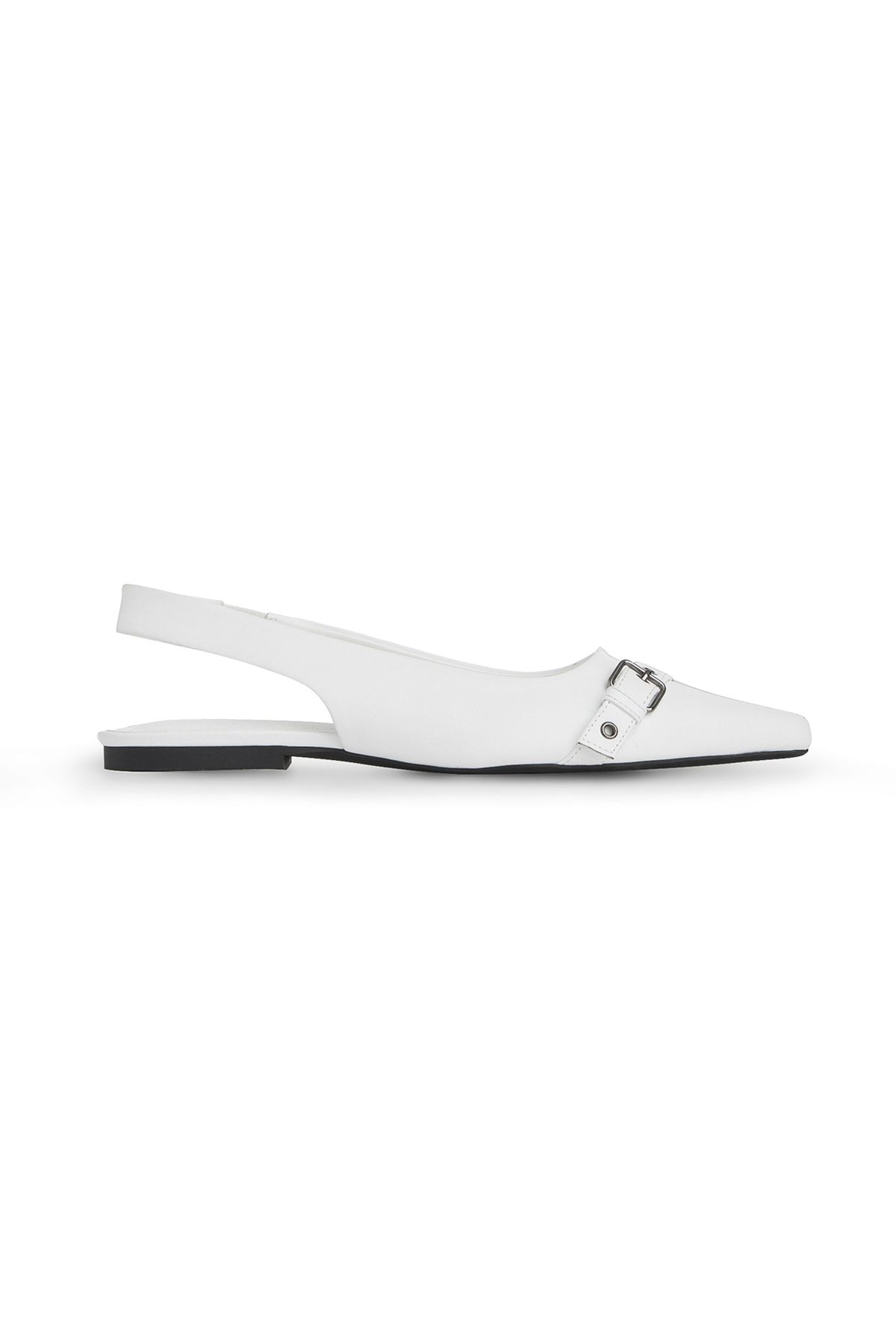 다이닛(DEINET) DEINET BUCKLE MULE IN WHITE