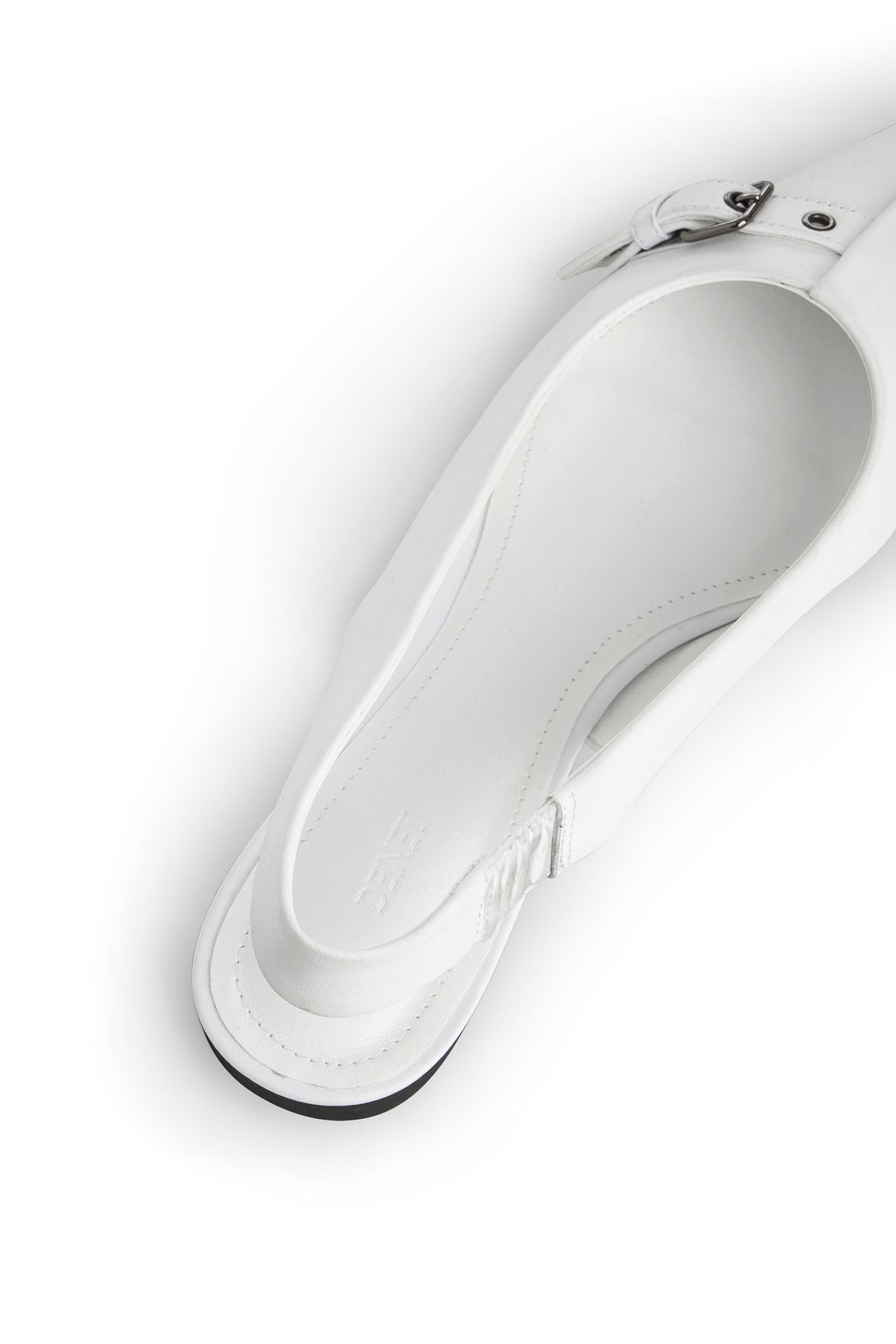 다이닛(DEINET) DEINET BUCKLE MULE IN WHITE