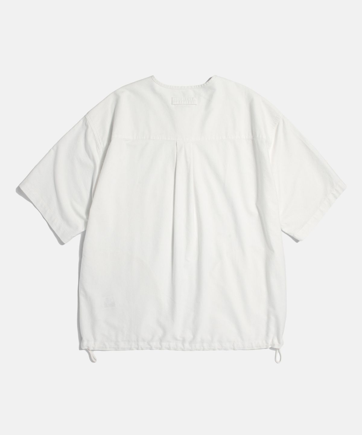 에스피오나지(ESPIONAGE) Oxford S/S Henley Shirt Off White
