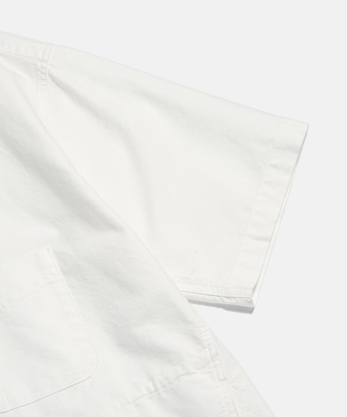 에스피오나지(ESPIONAGE) Oxford S/S Henley Shirt Off White