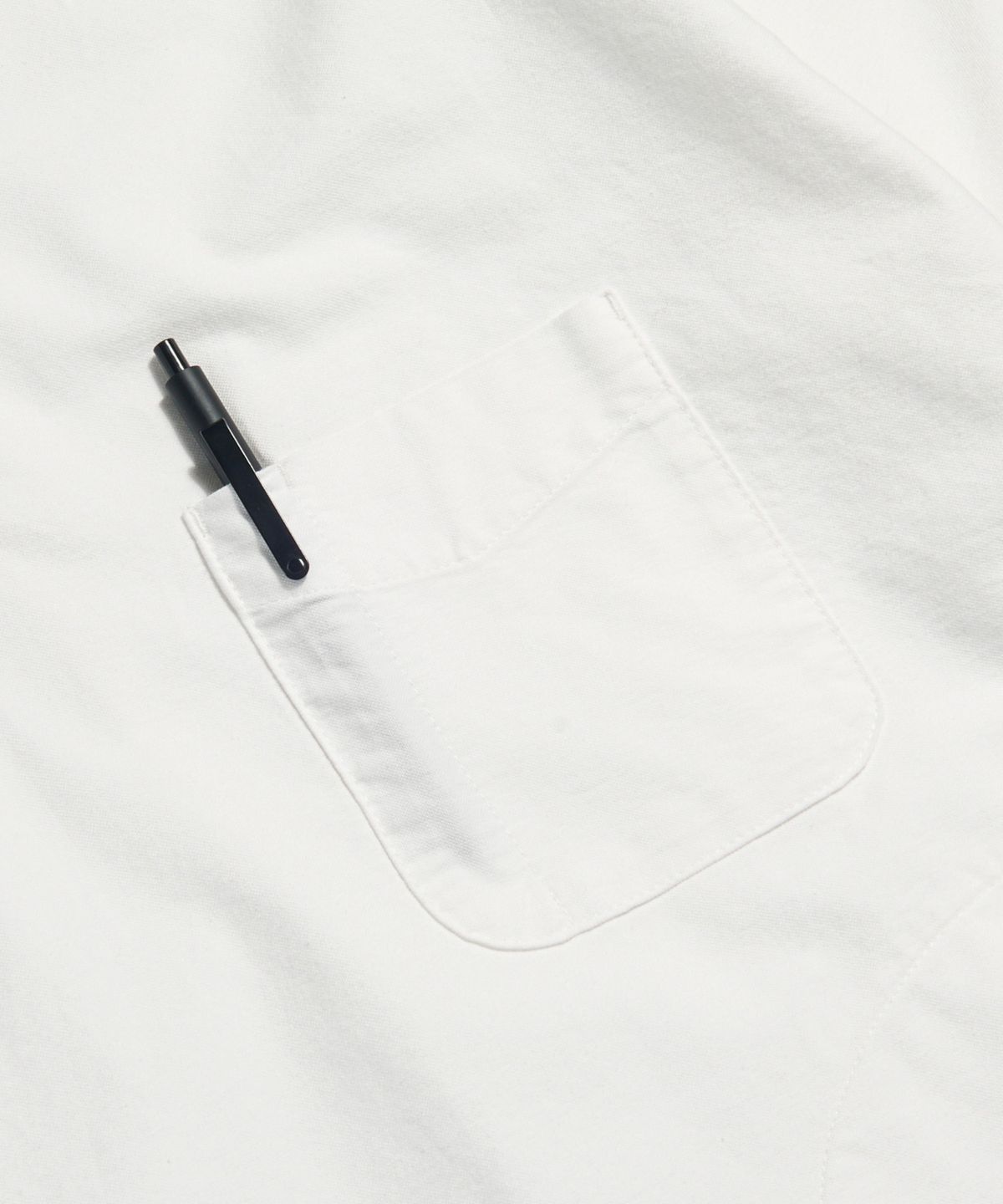 에스피오나지(ESPIONAGE) Oxford S/S Henley Shirt Off White