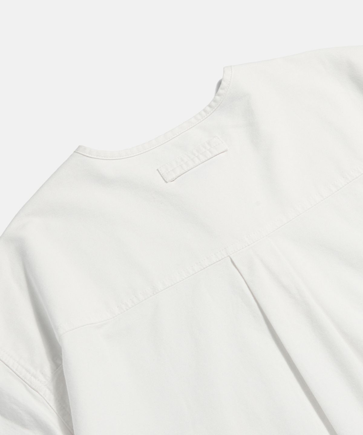 에스피오나지(ESPIONAGE) Oxford S/S Henley Shirt Off White