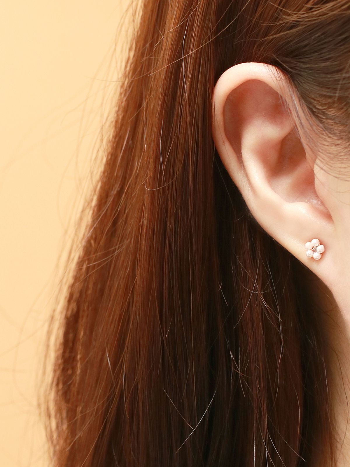 미니멀피어싱(MINIMALPIERCING) 14K 인터널 러블리 진주 플라워 라블렛 피어싱