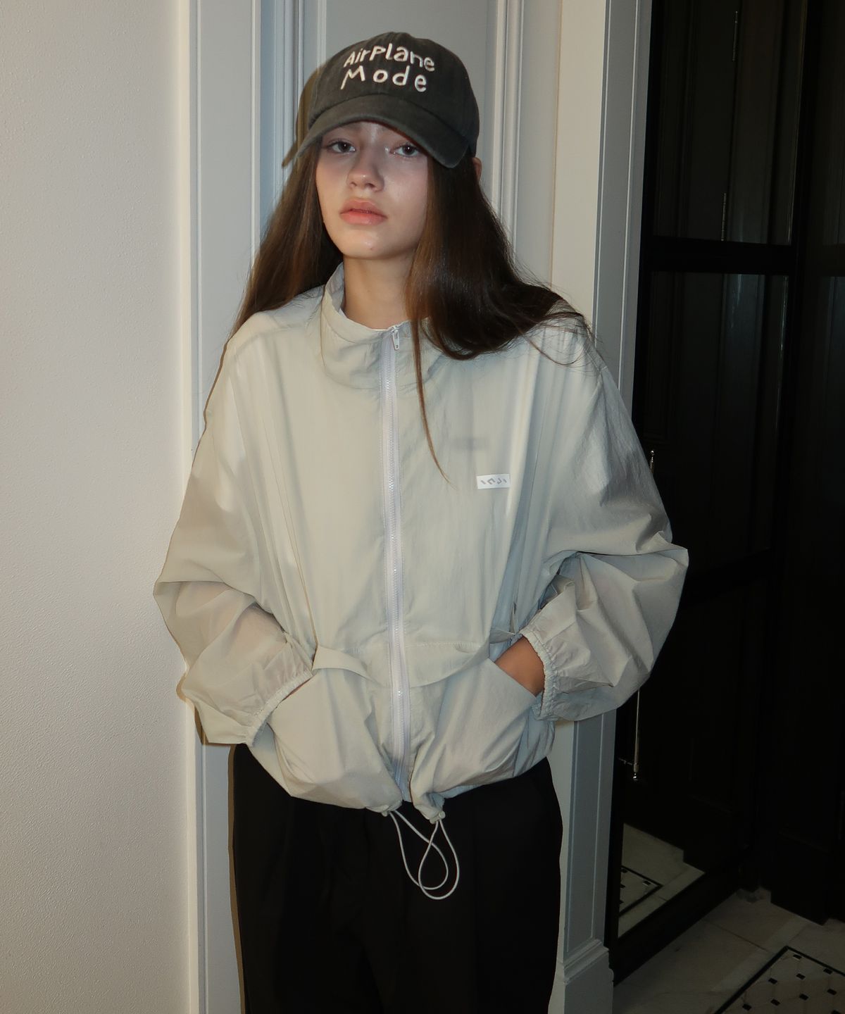 인지액티브(INJIACTIVE) Nylon String windbreaker 그레이