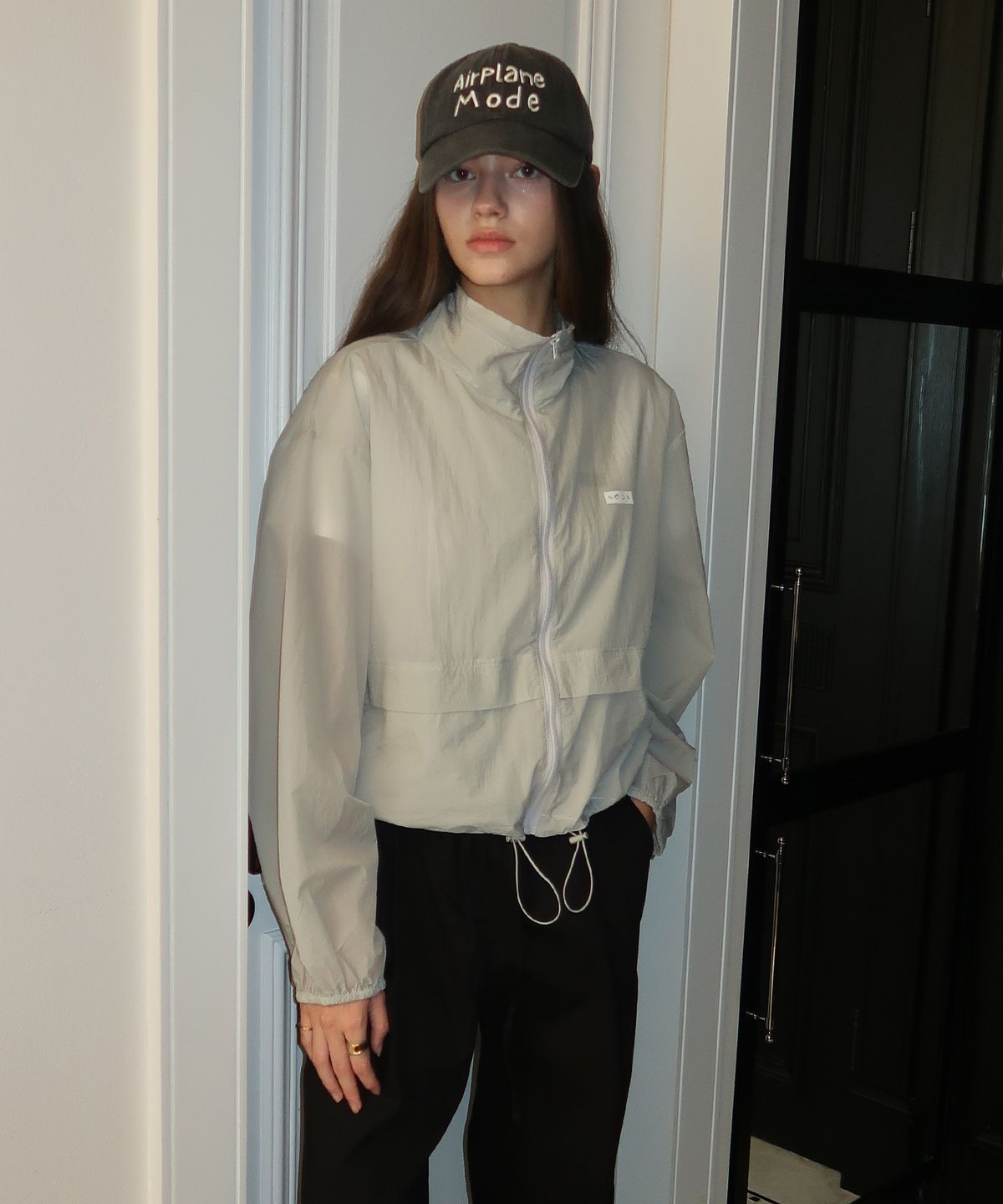 인지액티브(INJIACTIVE) Nylon String windbreaker 그레이