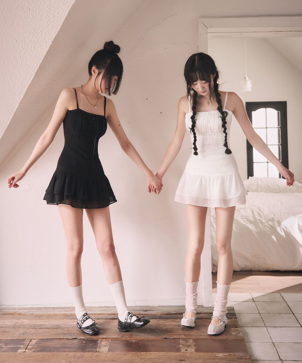 레이즈미야(REISE MIYA) 페어리 샤샤 미니 드레스 [WHITE]