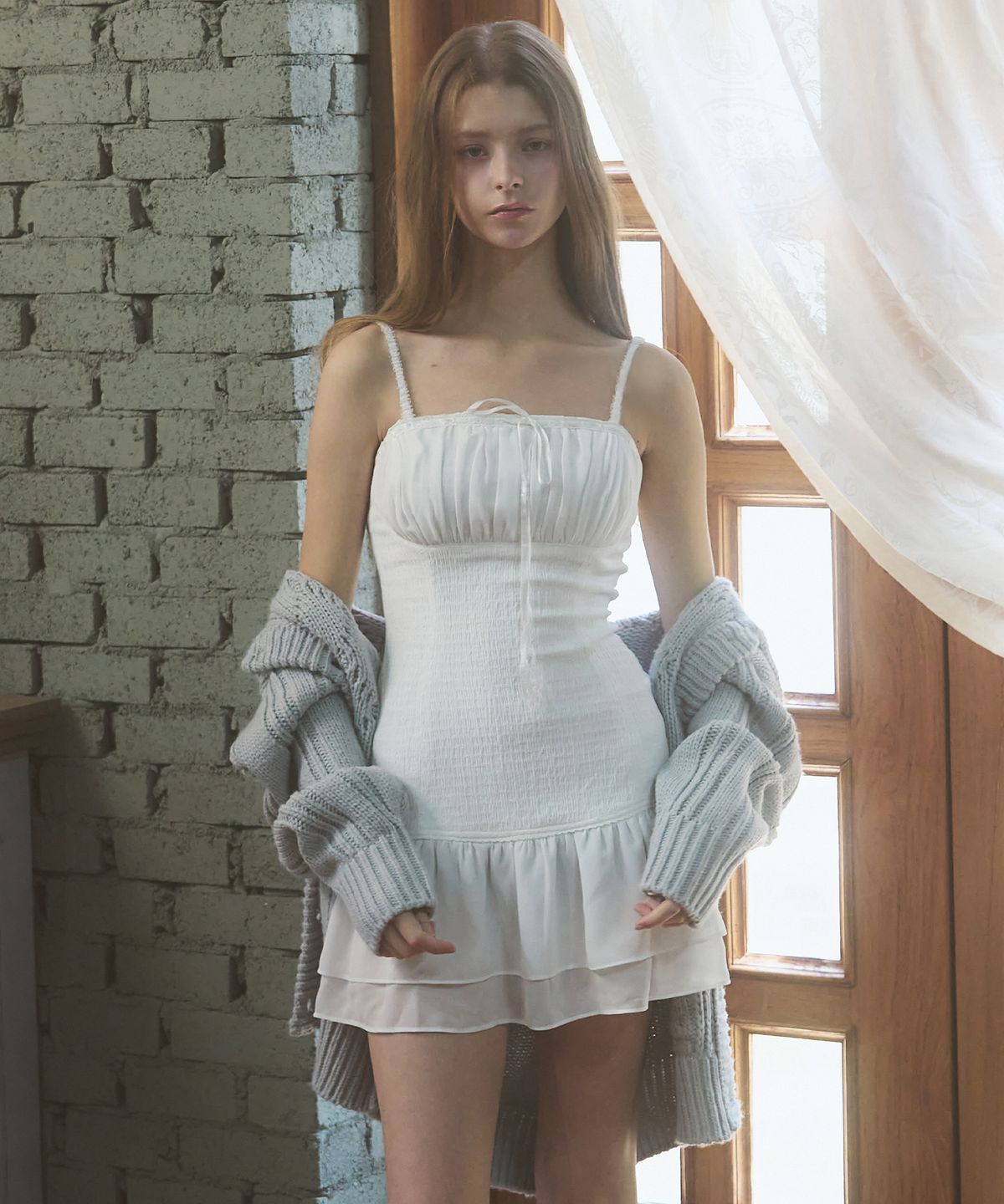 레이즈미야(REISE MIYA) 페어리 샤샤 미니 드레스 [WHITE]