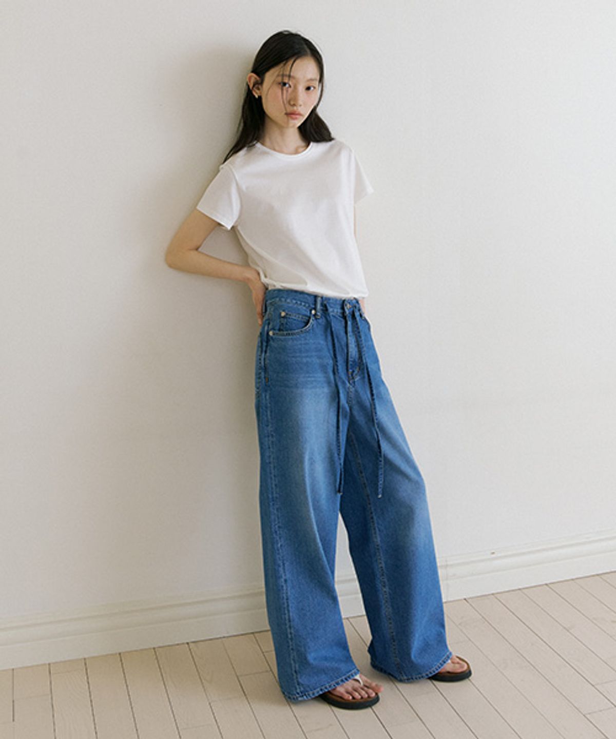 링서울(LINGSEOUL) essential silket t-shirts-ivory
