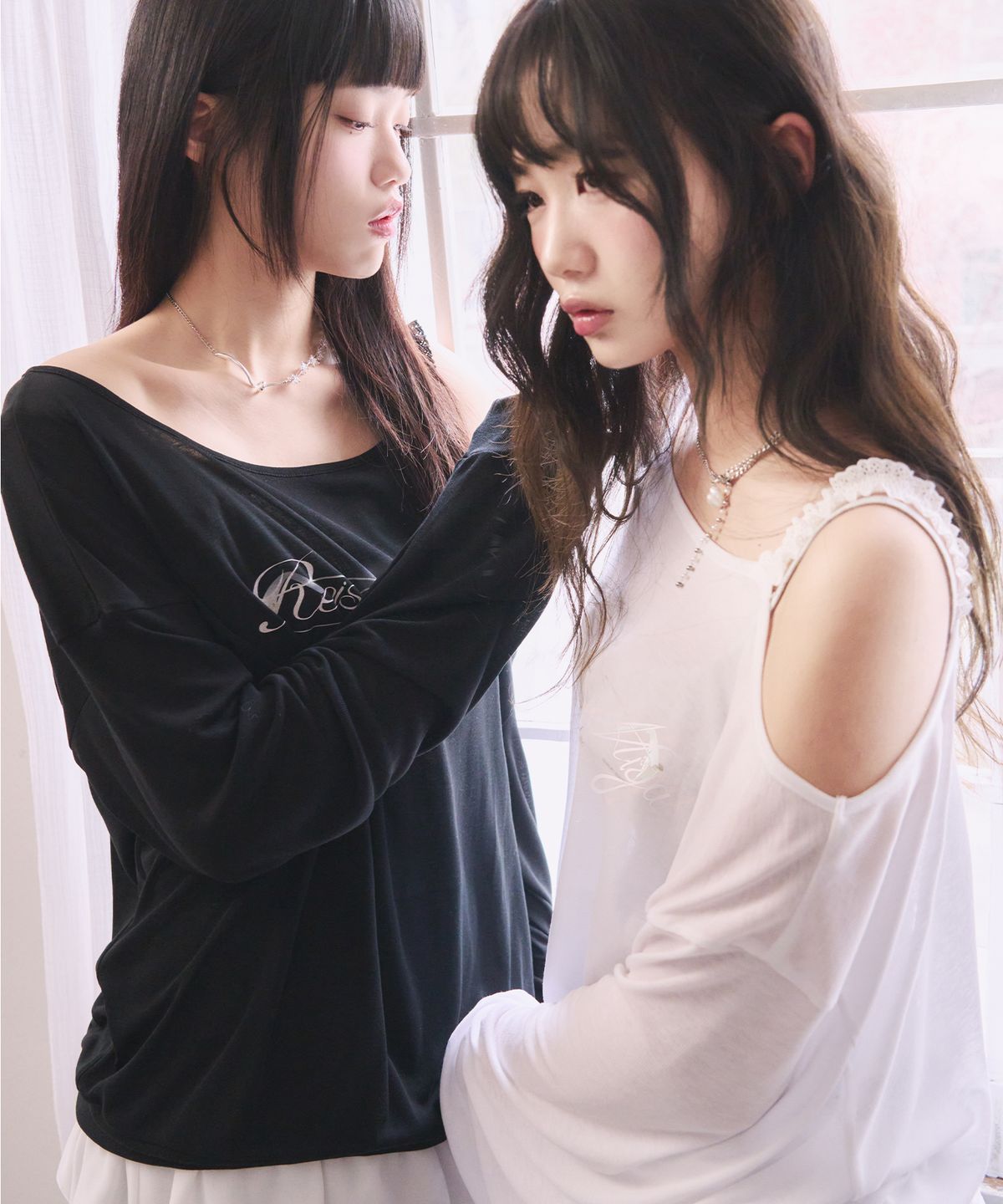 레이즈미야(REISE MIYA) 베이비 글라스 시어 풀오버 [BLACK]