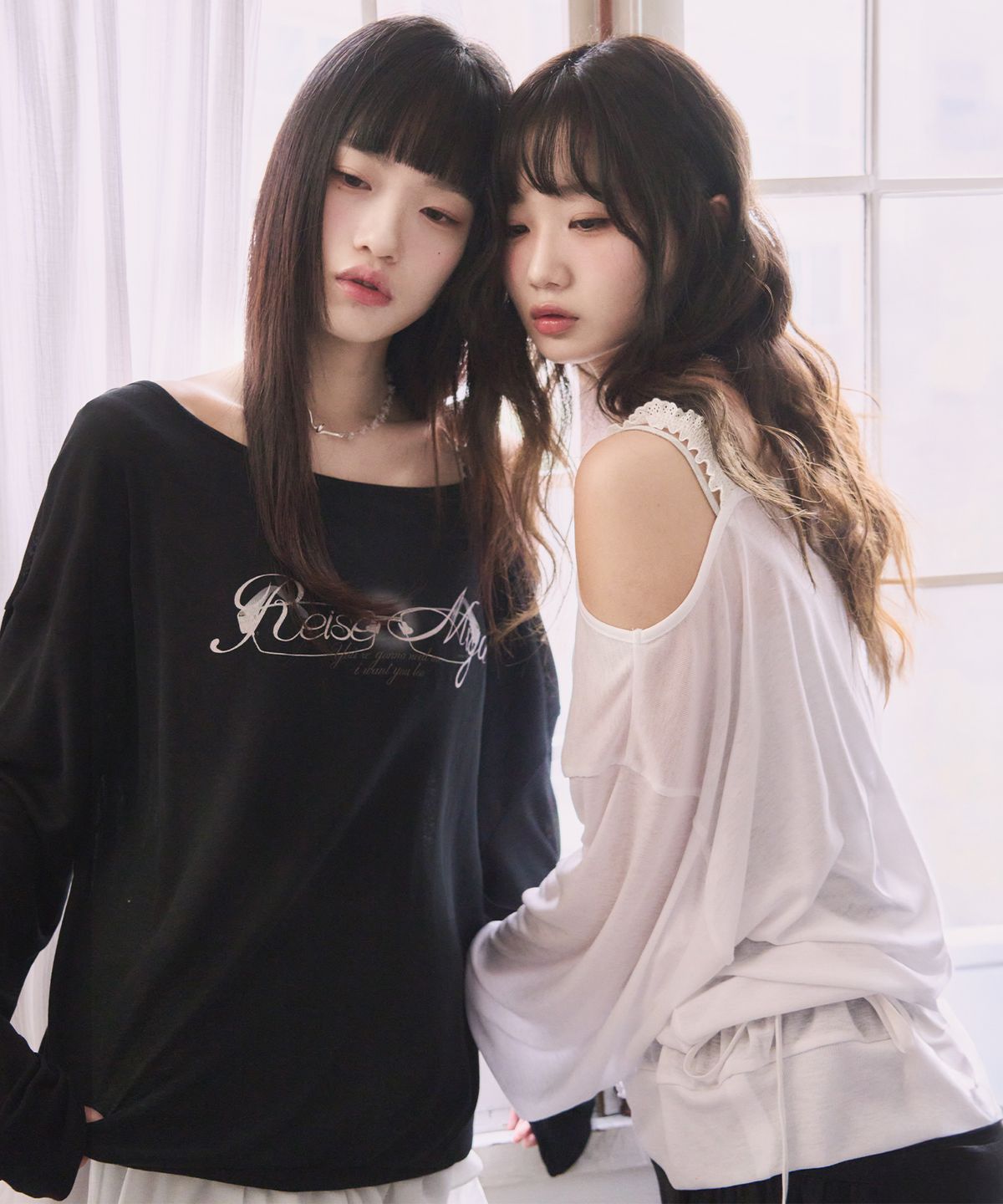 레이즈미야(REISE MIYA) 베이비 글라스 시어 풀오버 [BLACK]