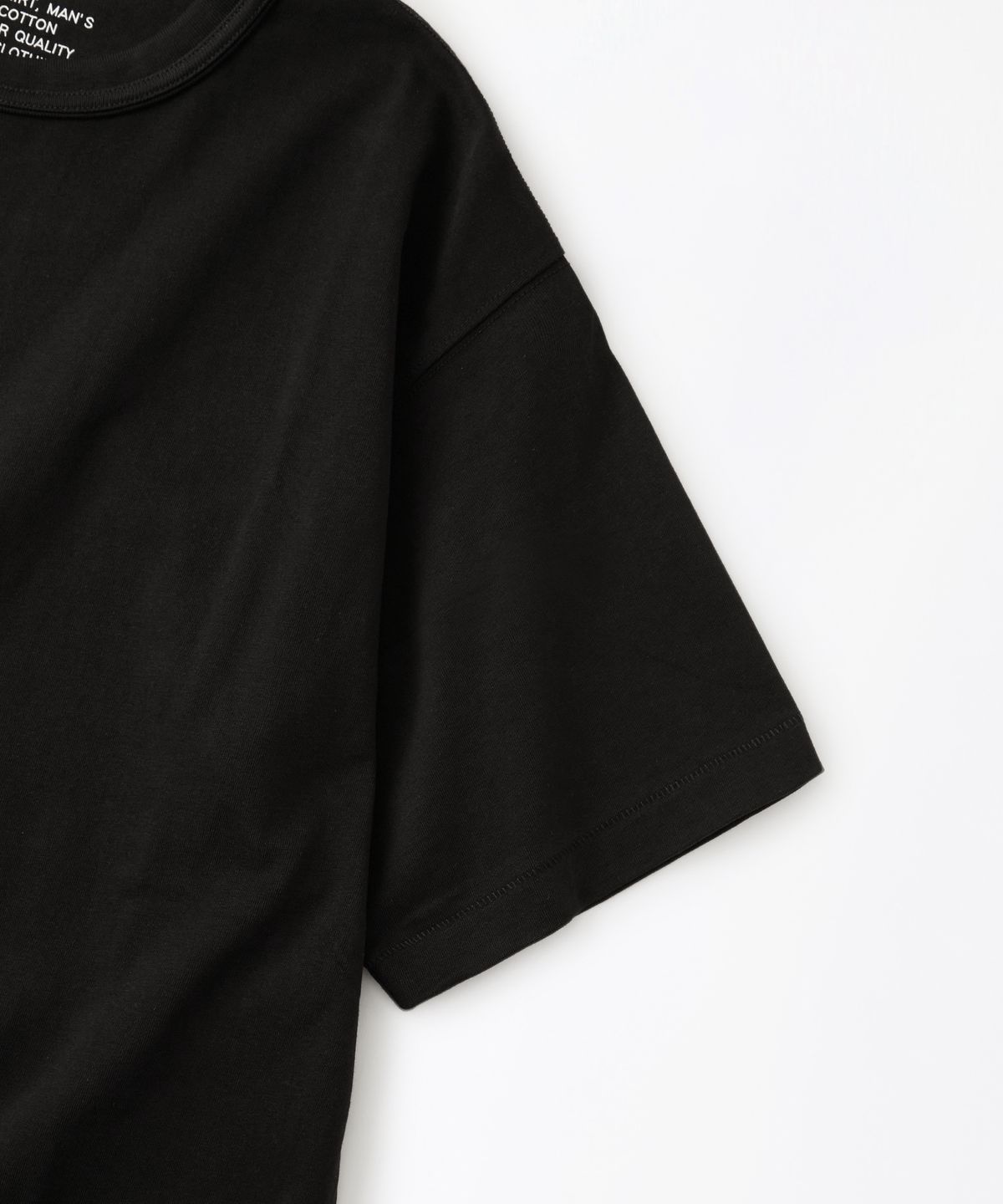 아웃스탠딩(OUTSTANDING) [2PACK] BASIC CREW NECK T-SHIRT_OFF WHITE/BLACK