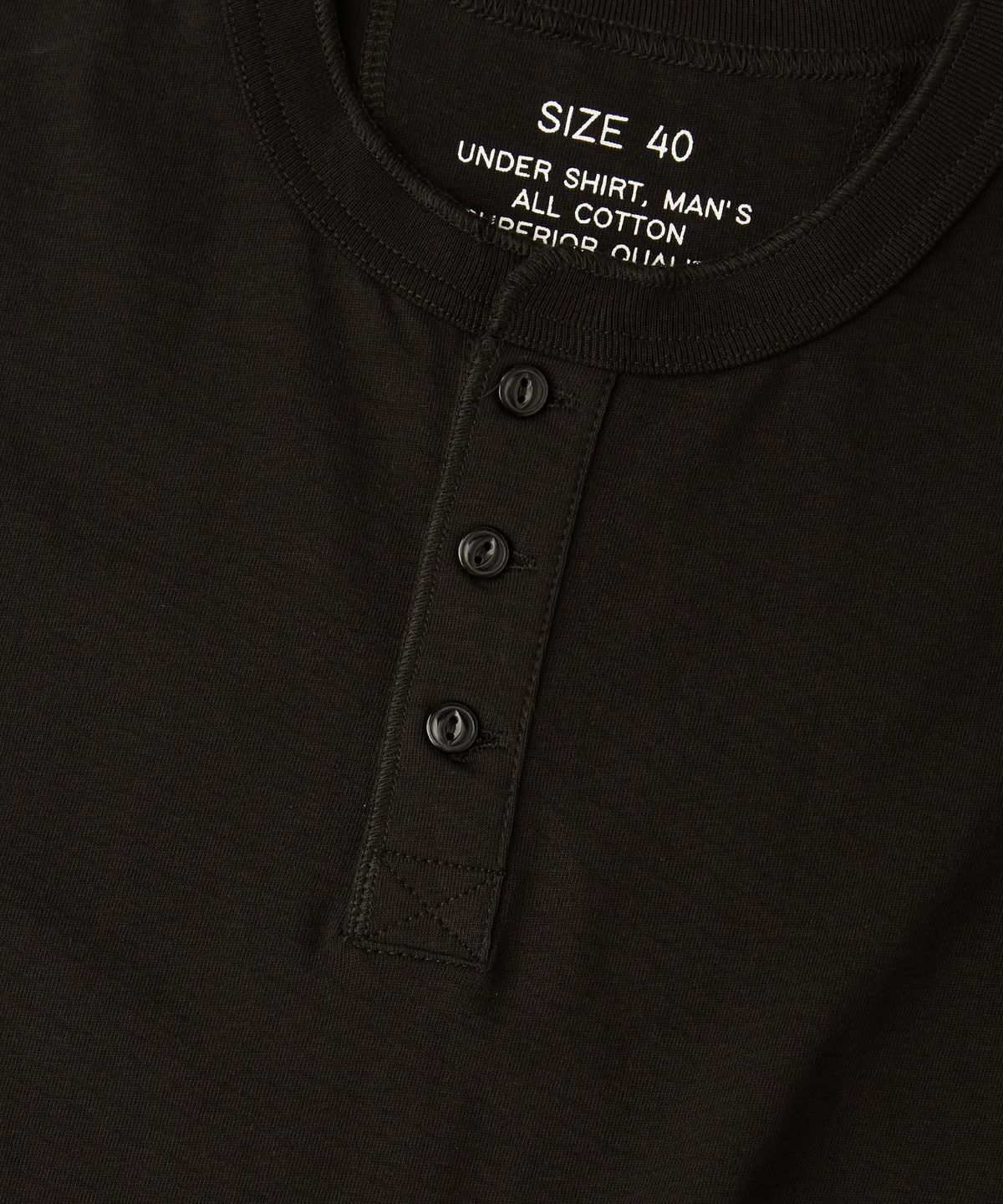 아웃스탠딩(OUTSTANDING) [2PACK] HENLEY NECK HALF SLEEVE TEE_OFF WHITE/BLACK
