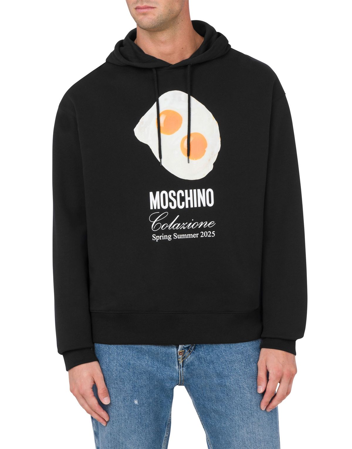 모스키노(MOSCHINO) 에그프린트 코튼 후디