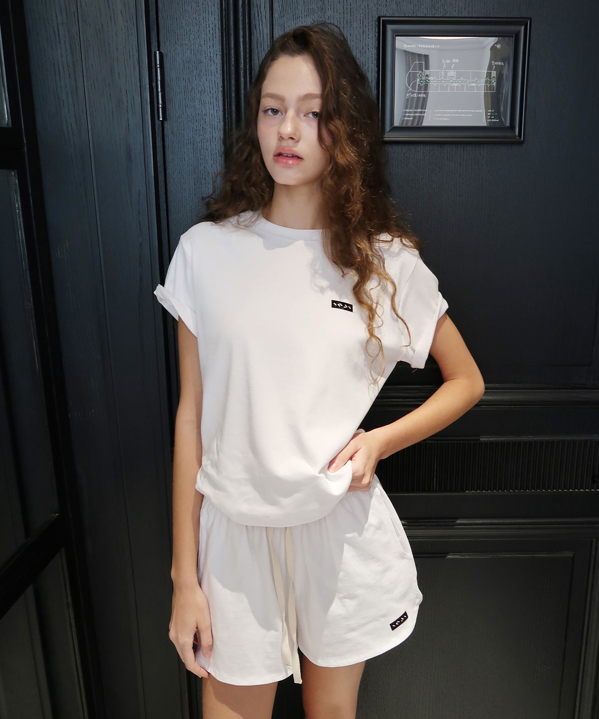 인지액티브(INJIACTIVE) Small Logo Summer Shorts 화이트