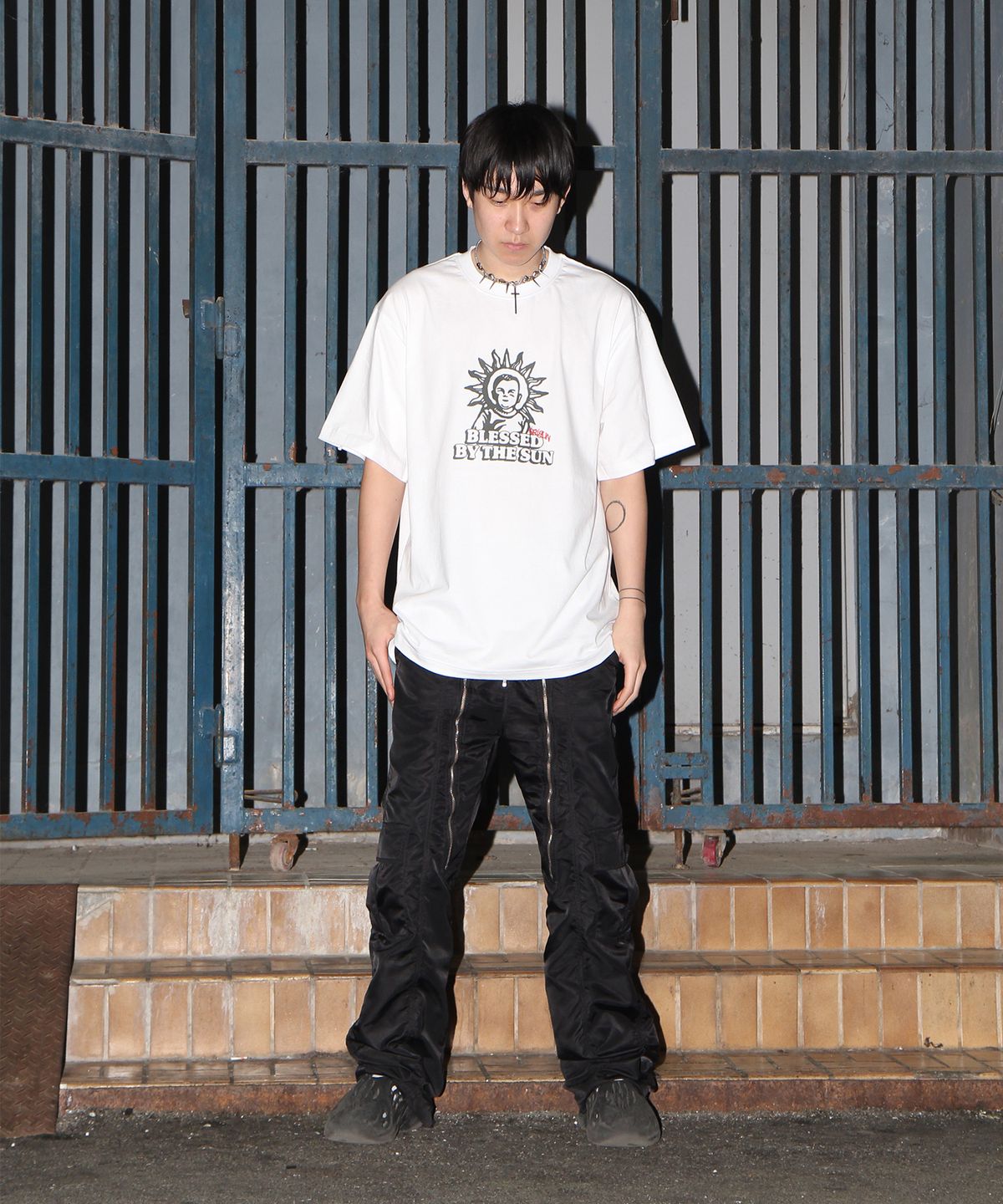 크리건(CRIGUN) blessed by the sun 20s 세미 오버핏 반팔티 WHITE