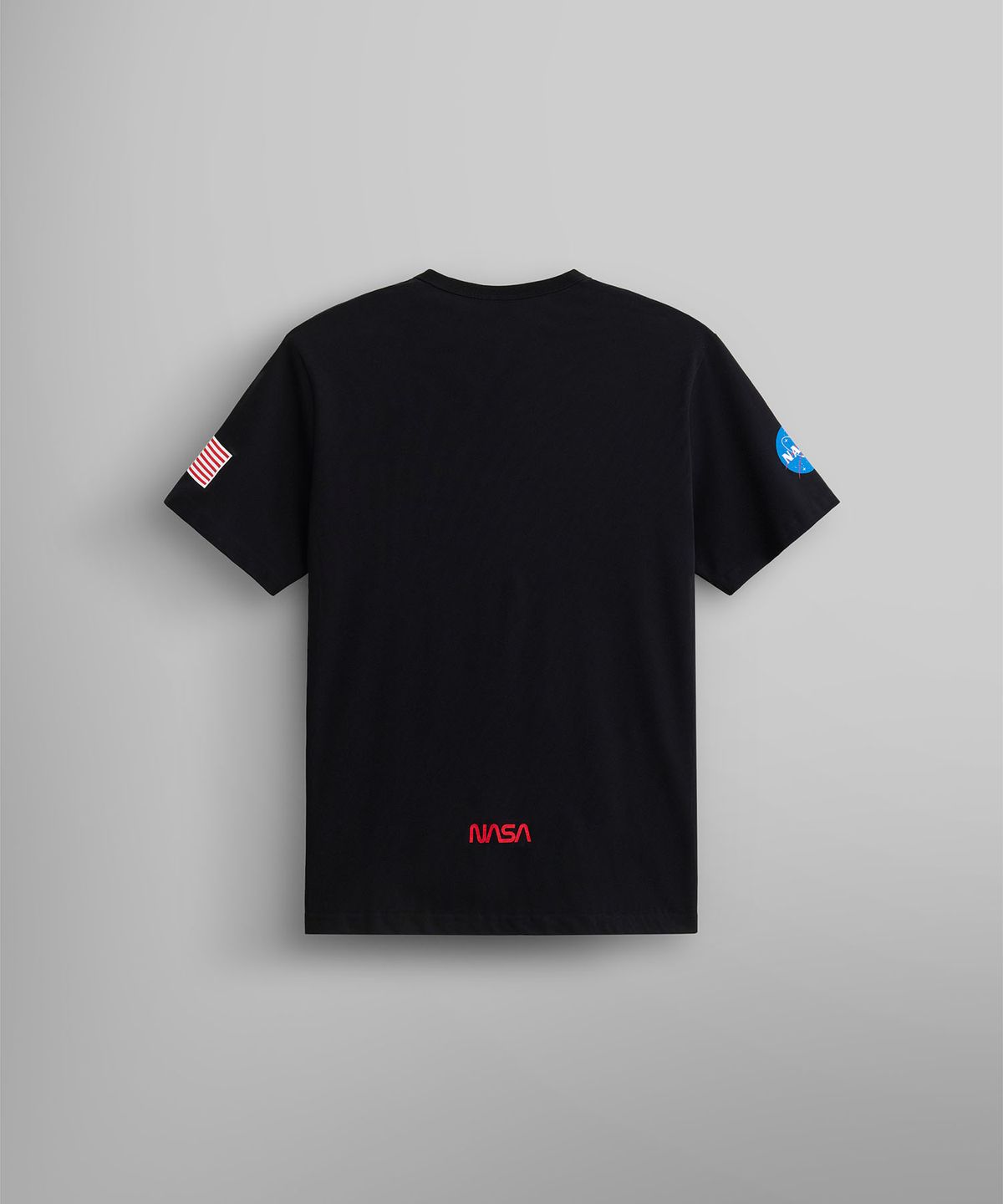 알파 인더스트리(ALPHA INDUSTRIES) 나사 웜 로고 GEN II 티 블랙