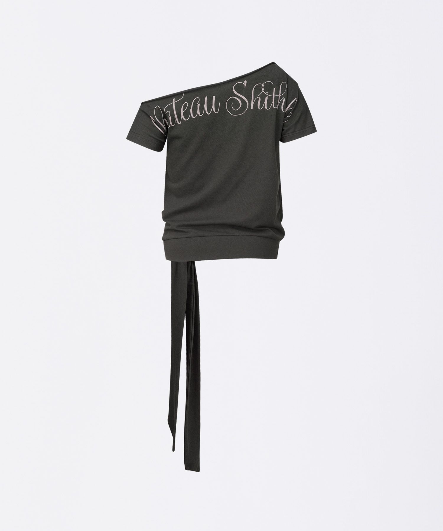 ★SCULPTOR★ Chateau Shithole Tie Tee Charcoal SC25S254CH MUSINSA | SCULPTOR Chateau Shithole Tie Tee Charcoal