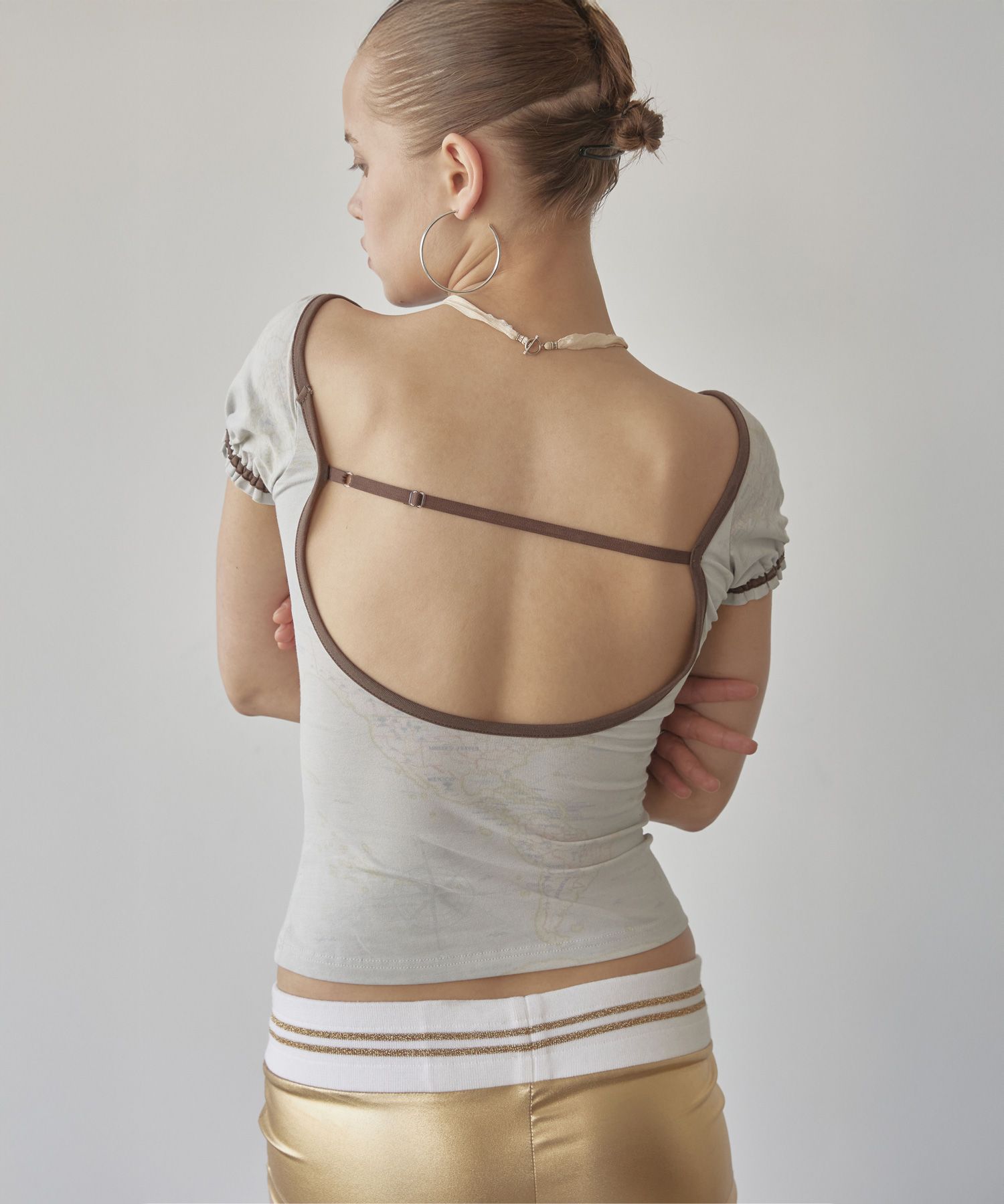 MUSINSA | SCULPTOR Tourist Scoop Back Tee Raw
