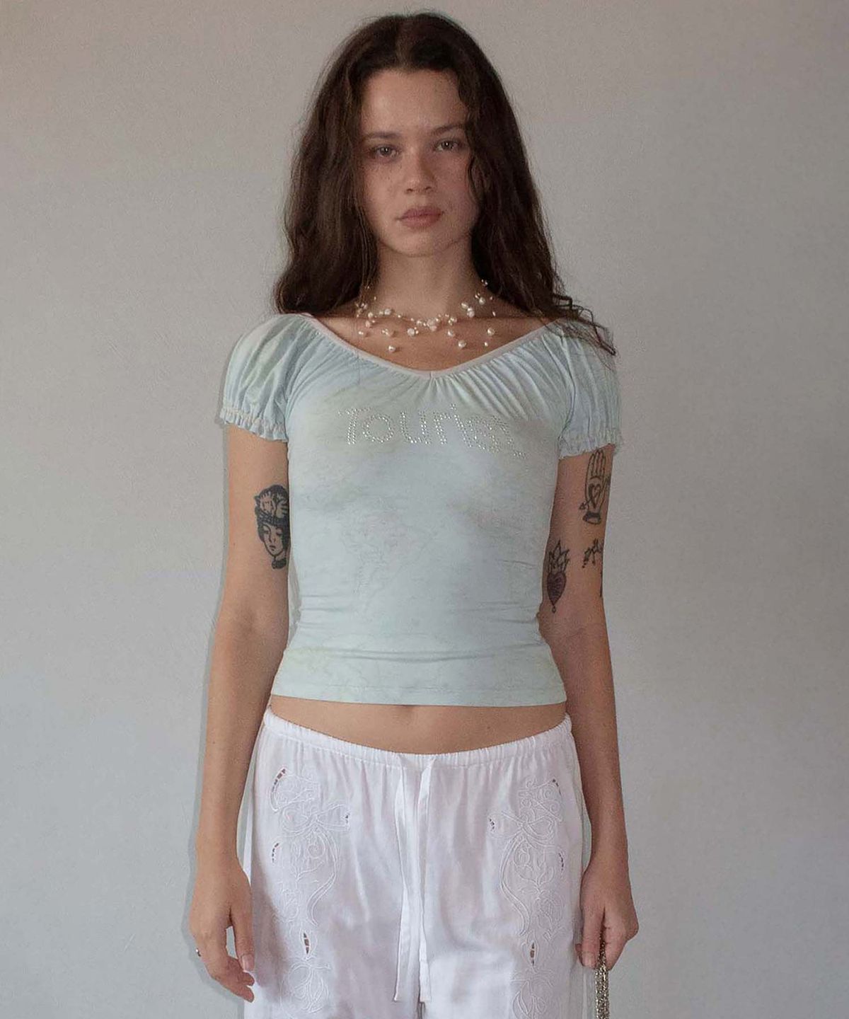 스컬프터(SCULPTOR) Tourist Scoop Back Tee Baby Blue