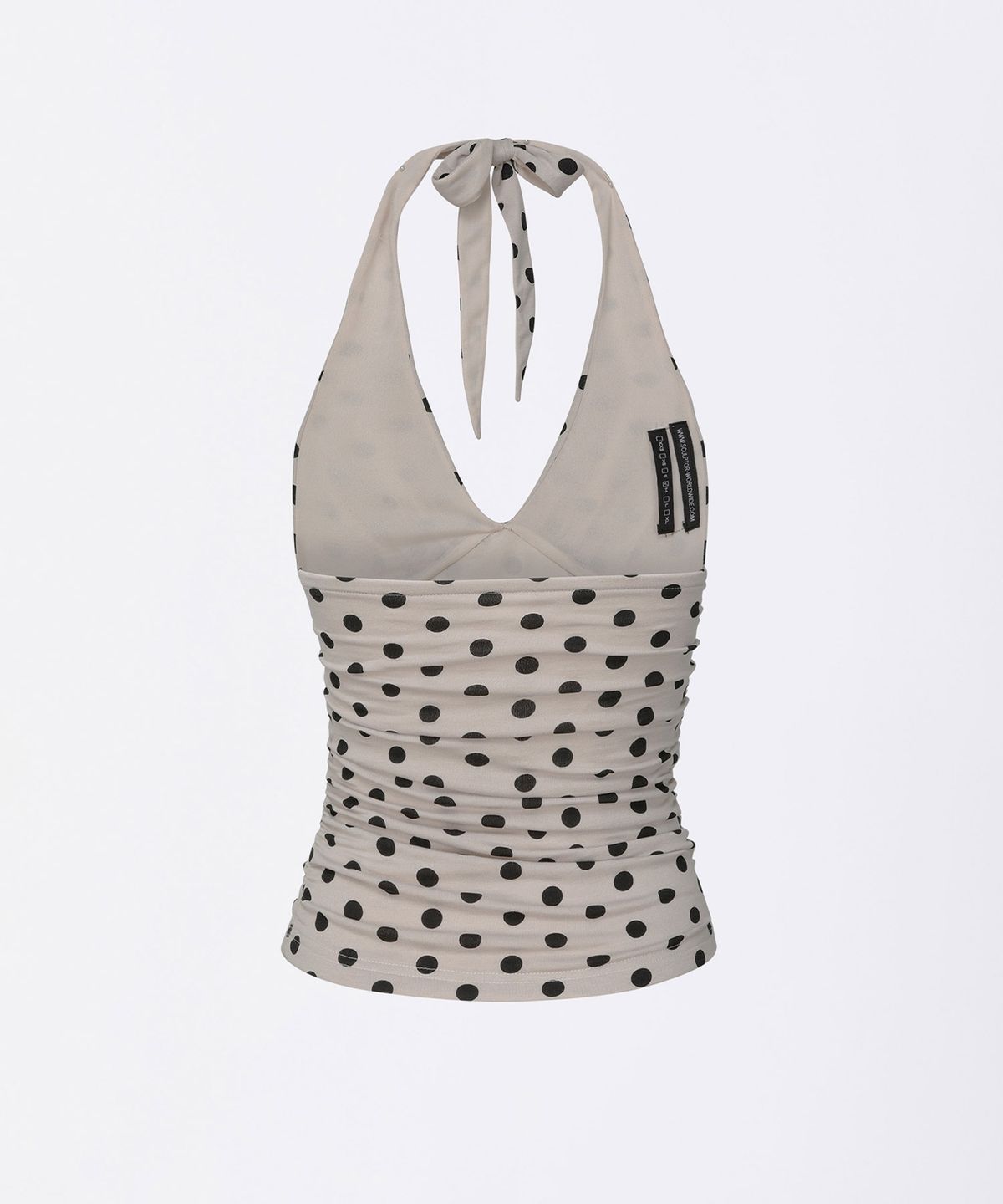 스컬프터(SCULPTOR) Dot Halter Top Raw