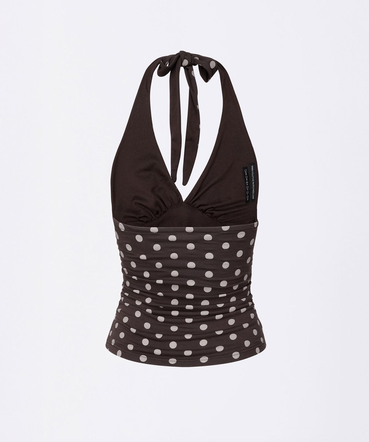 스컬프터(SCULPTOR) Dot Halter Top Brown