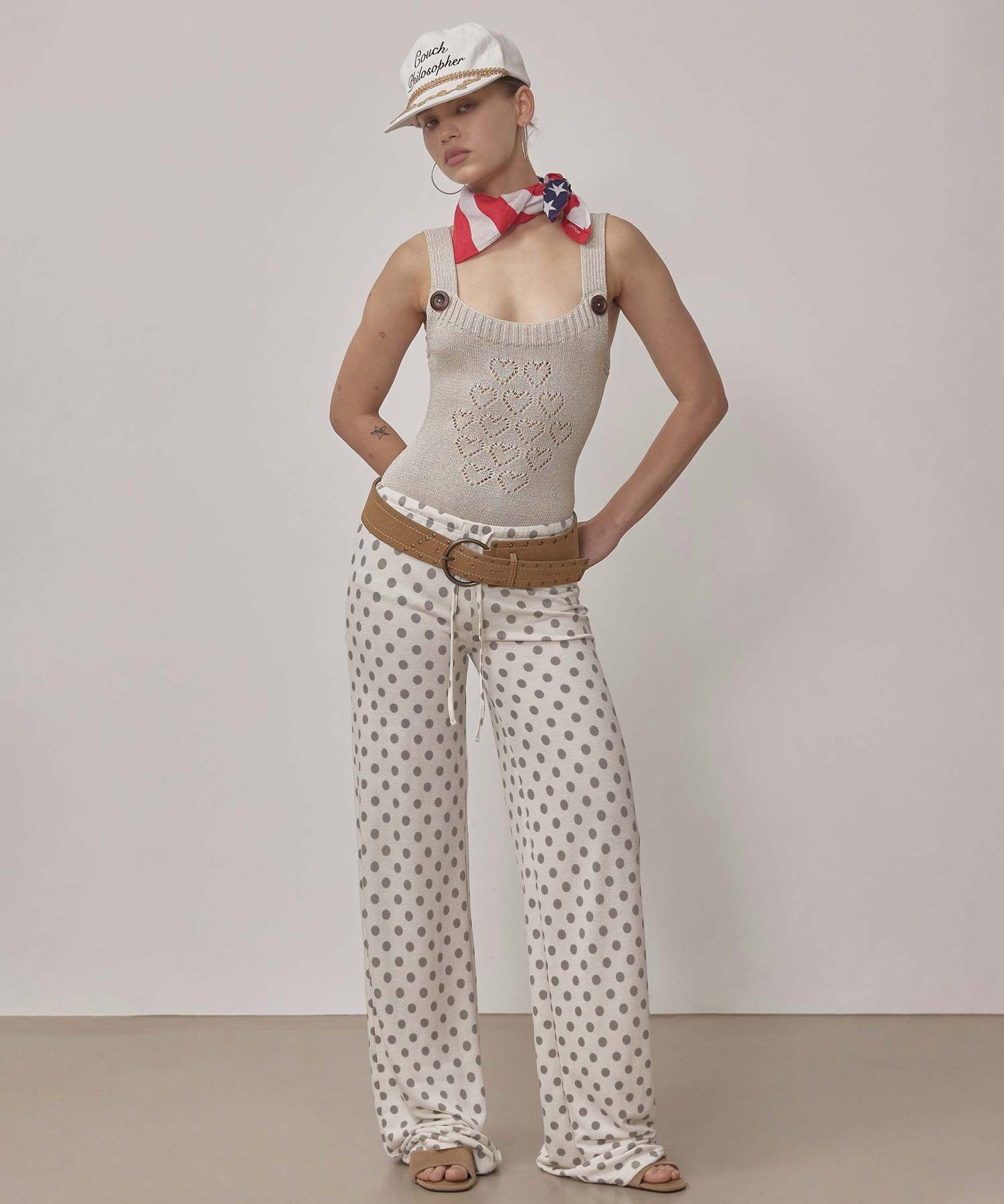 ★SCULPTOR★ Summer To Go Pants Dotted SC25S443IV MUSINSA | SCULPTOR Summer To Go Pants Dotted