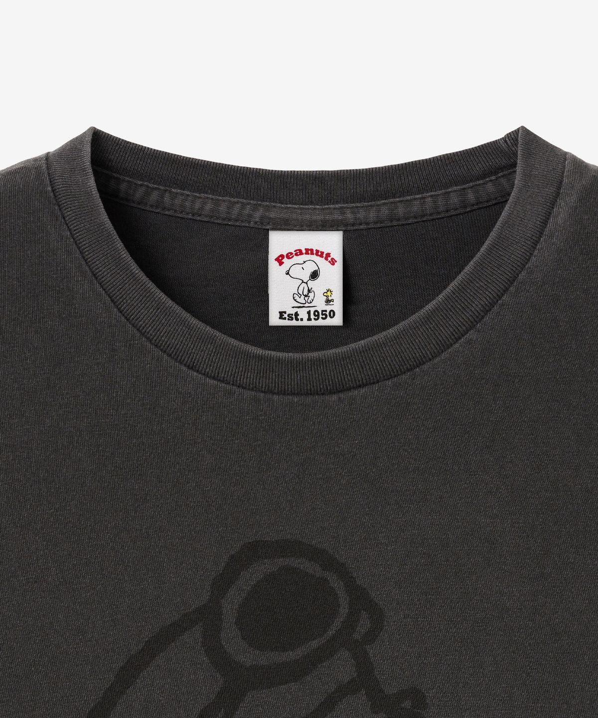 브이투(VTWO) 조종사 스누피 피그먼트 티셔츠 (CHARCOAL)