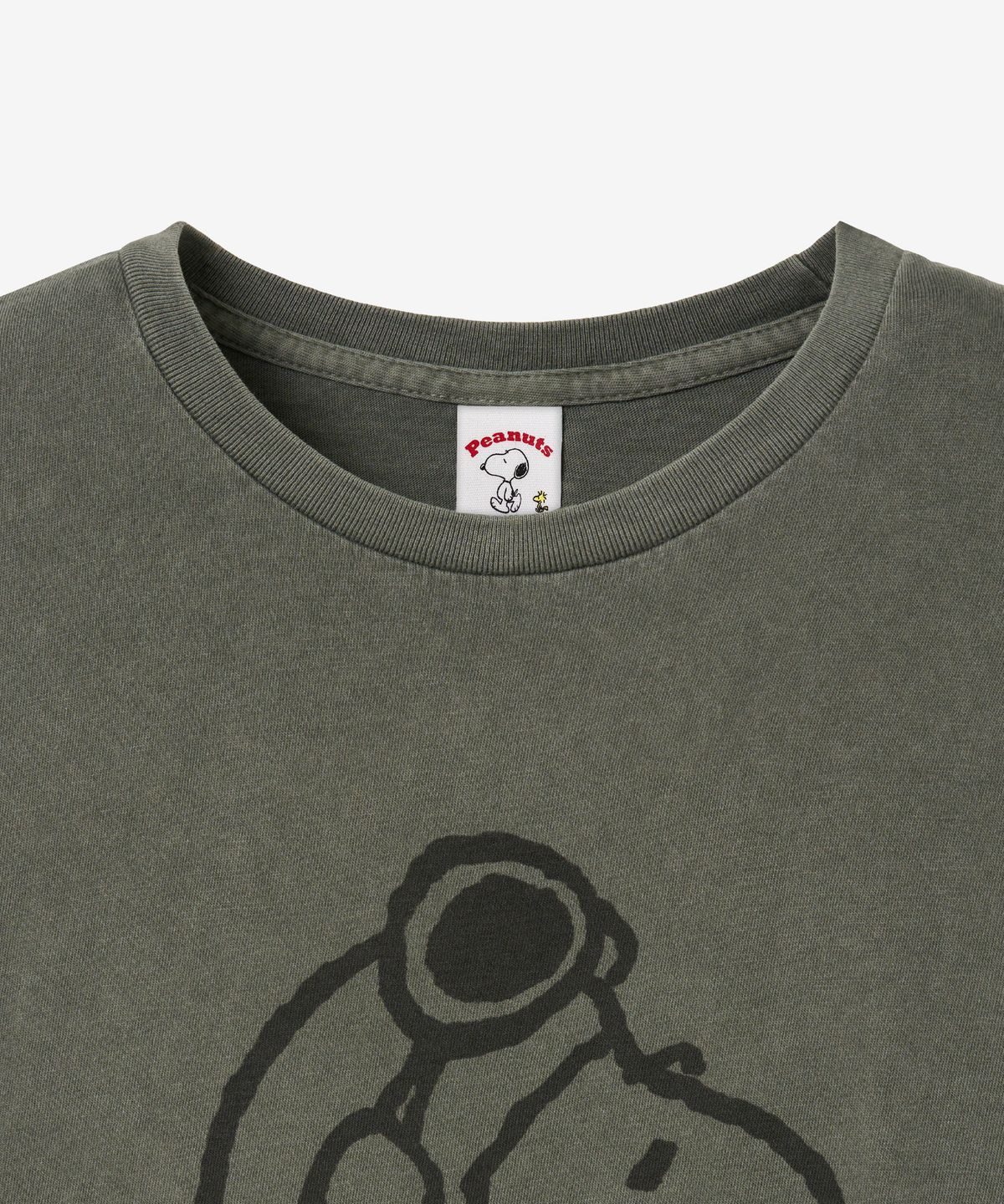 브이투(VTWO) 조종사 스누피 피그먼트 티셔츠 (KHAKI)
