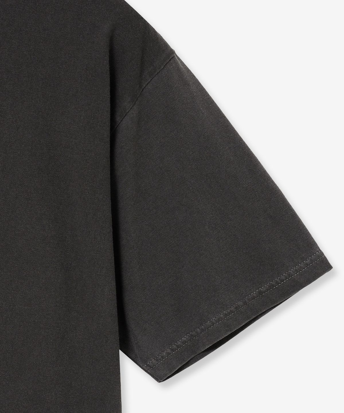 브이투(VTWO) 조종사 조깅 스누피 피그먼트 티셔츠 (CHARCOAL)