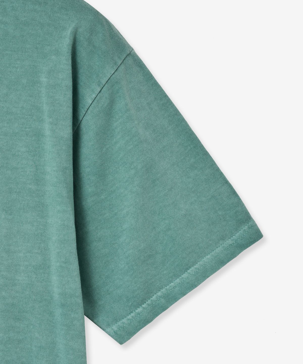 브이투(VTWO) 조종사 조깅 스누피 피그먼트 티셔츠 (GREEN)