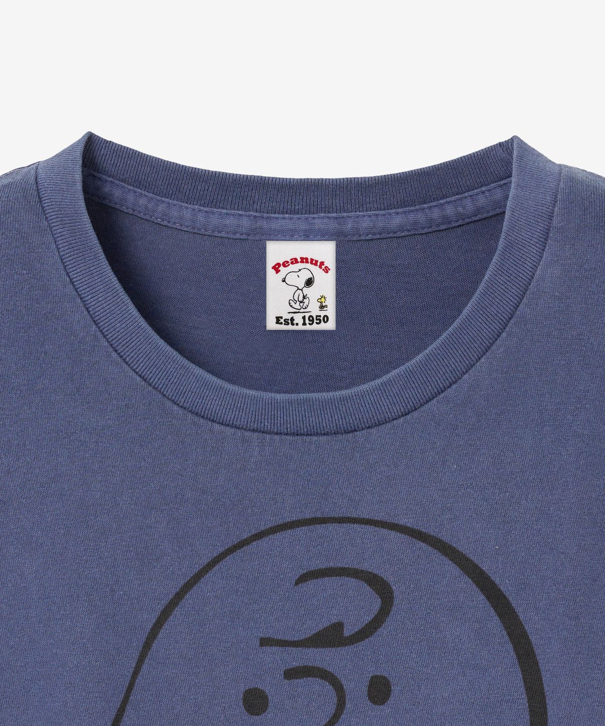 브이투(VTWO) 찰리 브라운 피그먼트 티셔츠 (NAVY)