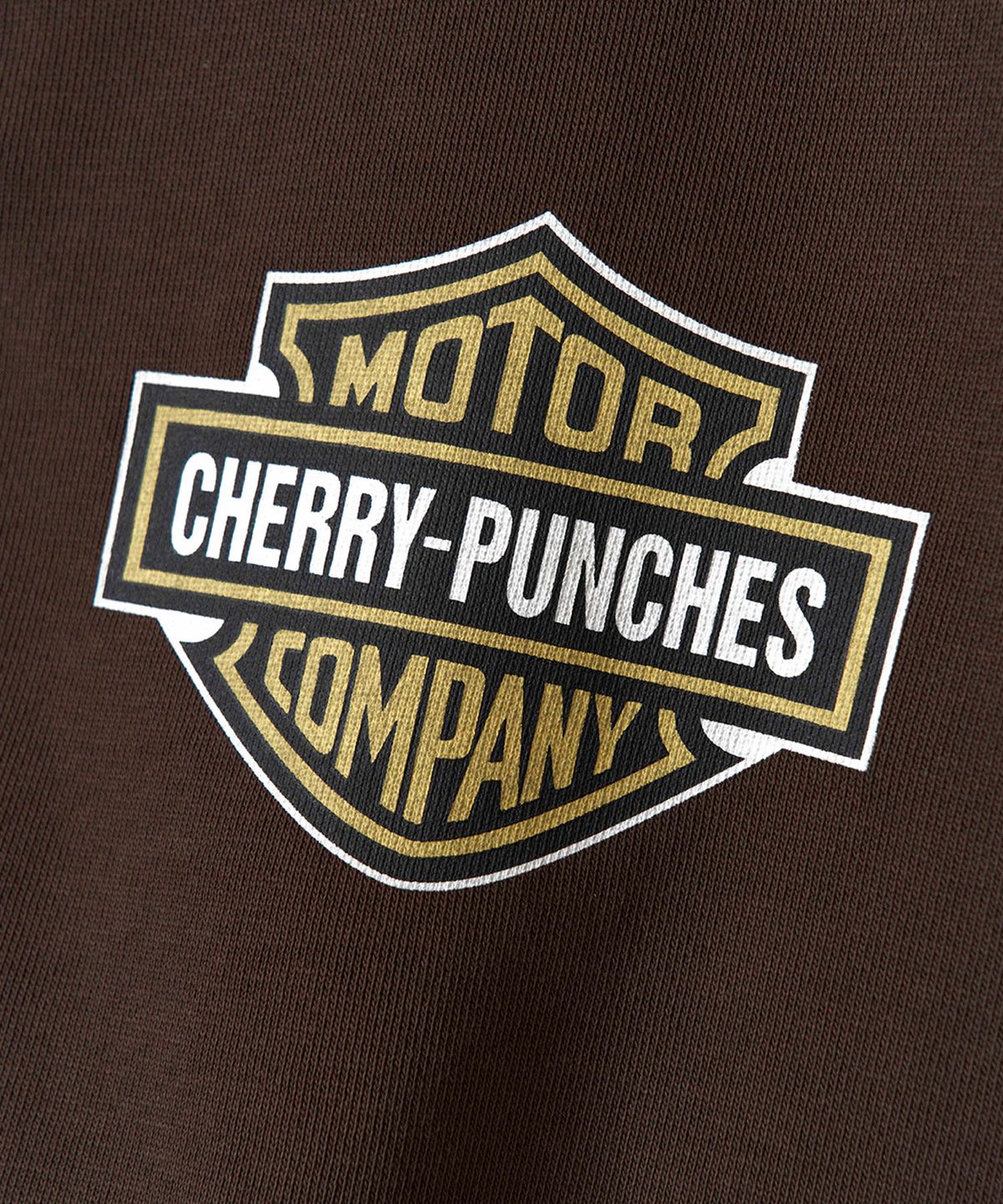 체리 펀치스(CHERRY PUNCHES) 모터컴퍼니 후드집업 (브라운)
