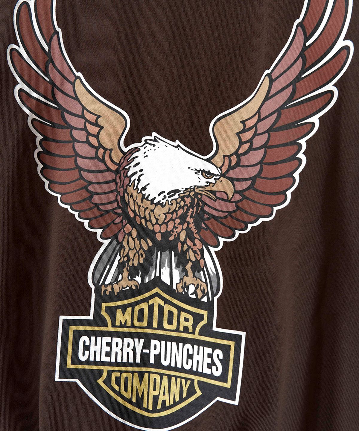 체리 펀치스(CHERRY PUNCHES) 모터컴퍼니 후드집업 (브라운)