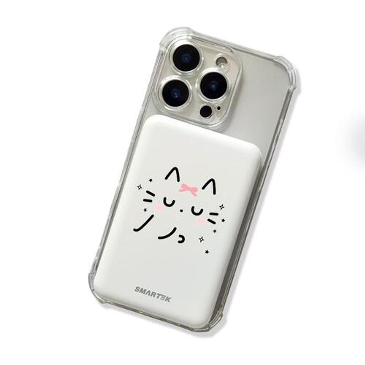 이레케이스앤굿즈(IRECASEGOODS) SMT 귀여운 뽀짝냥 PD20W 맥세이프 미니 무선충전 보조배터리 5000maAh