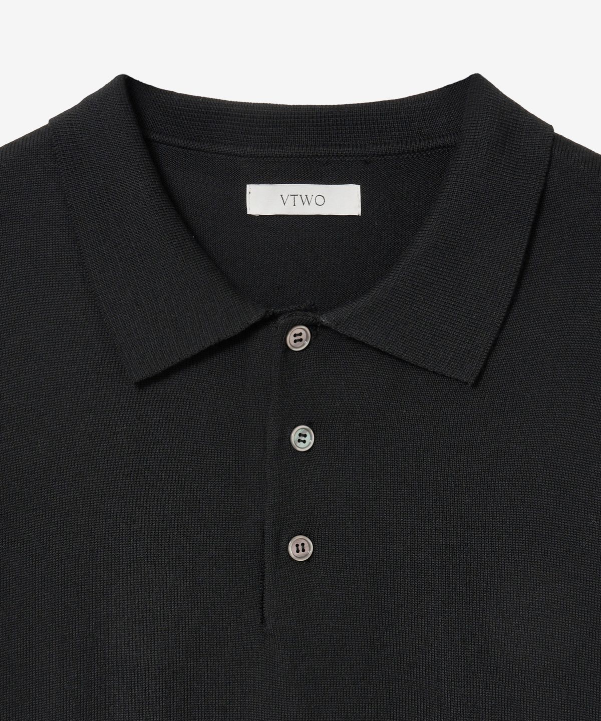 브이투(VTWO) 쿨 워셔블 폴로 니트 (BLACK)