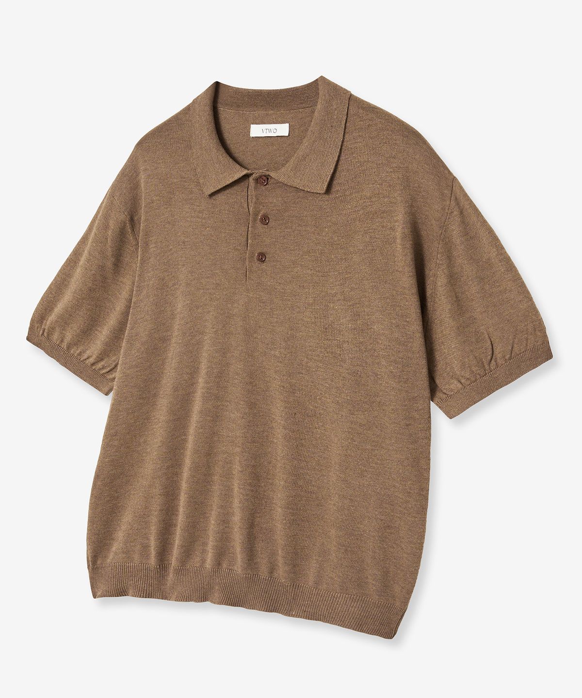 브이투(VTWO) 쿨 워셔블 폴로 니트 (BROWN)