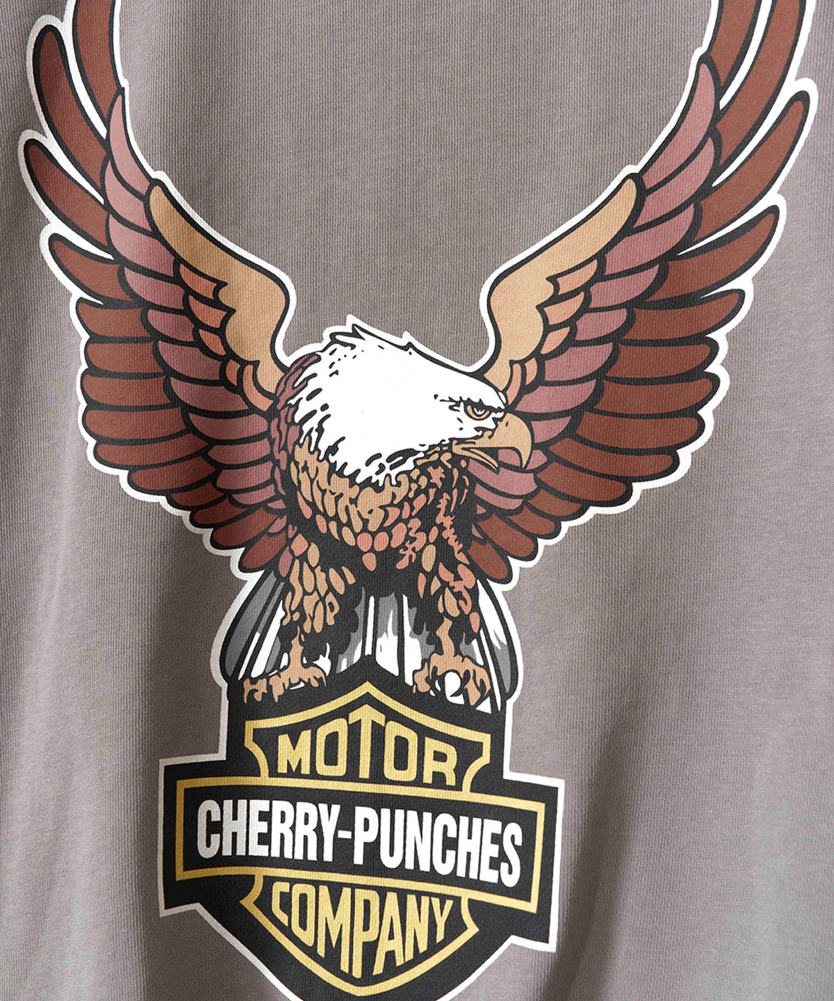 체리 펀치스(CHERRY PUNCHES) 모터컴퍼니 후드집업 (그레이)