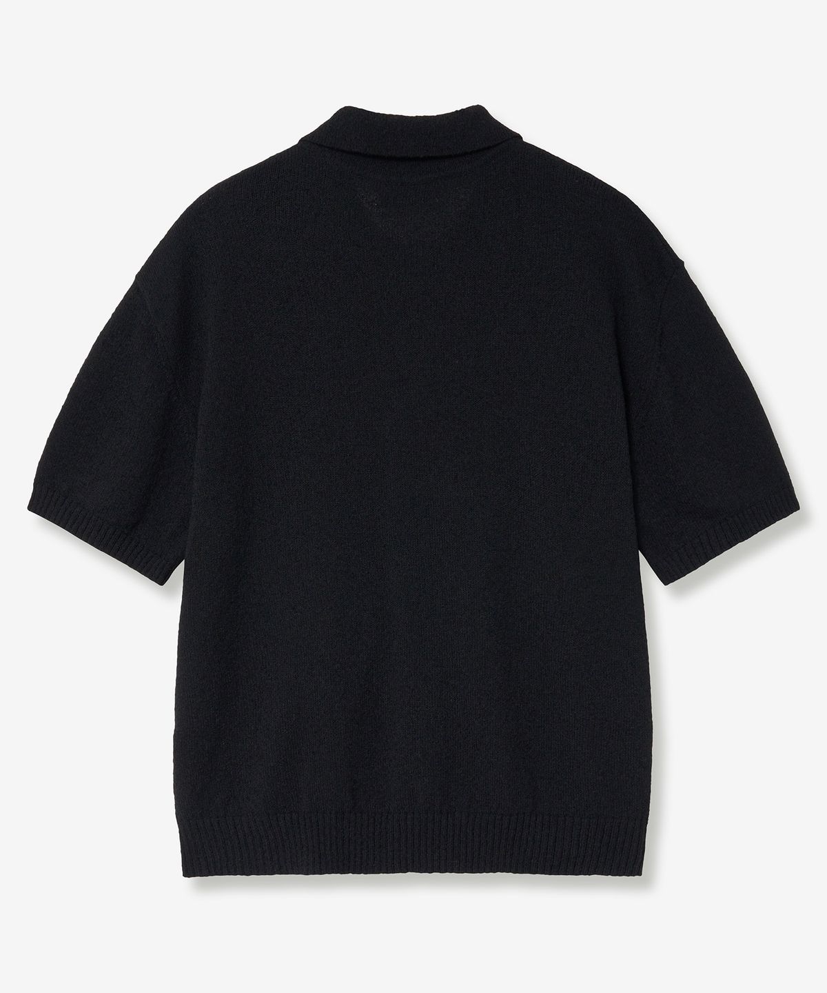브이투(VTWO) 쿨 워셔블 부클 카라 니트 (BLACK)