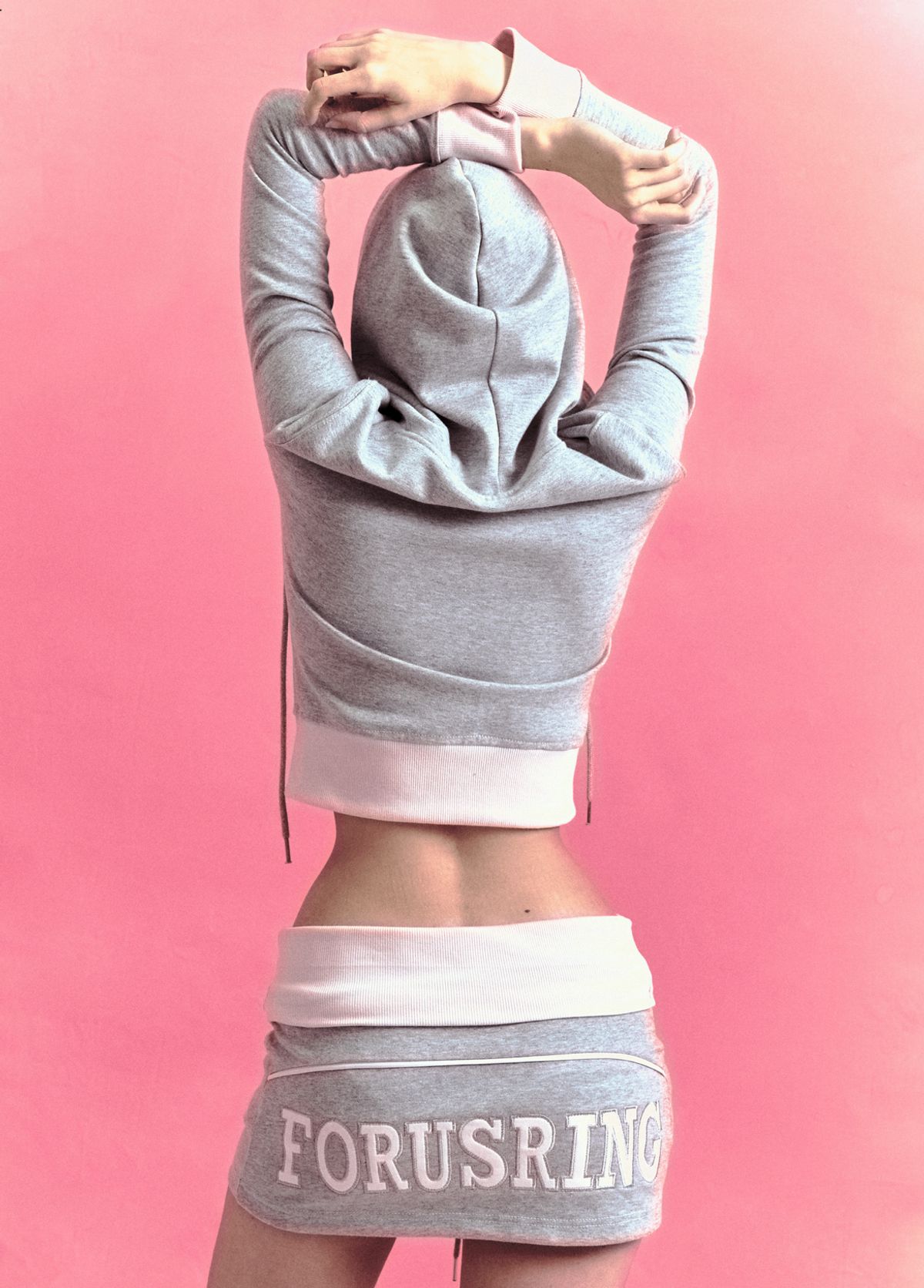 포어링(FORUSRING) Bebe cago training hoodie (grey)